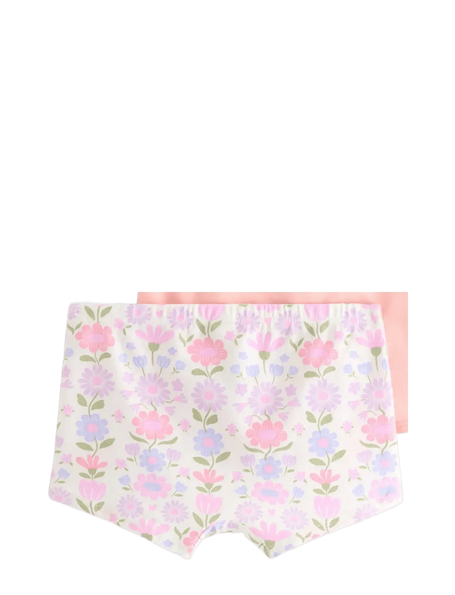Lindex - Boxer 3 p Flower - slips - light dusty white - 1