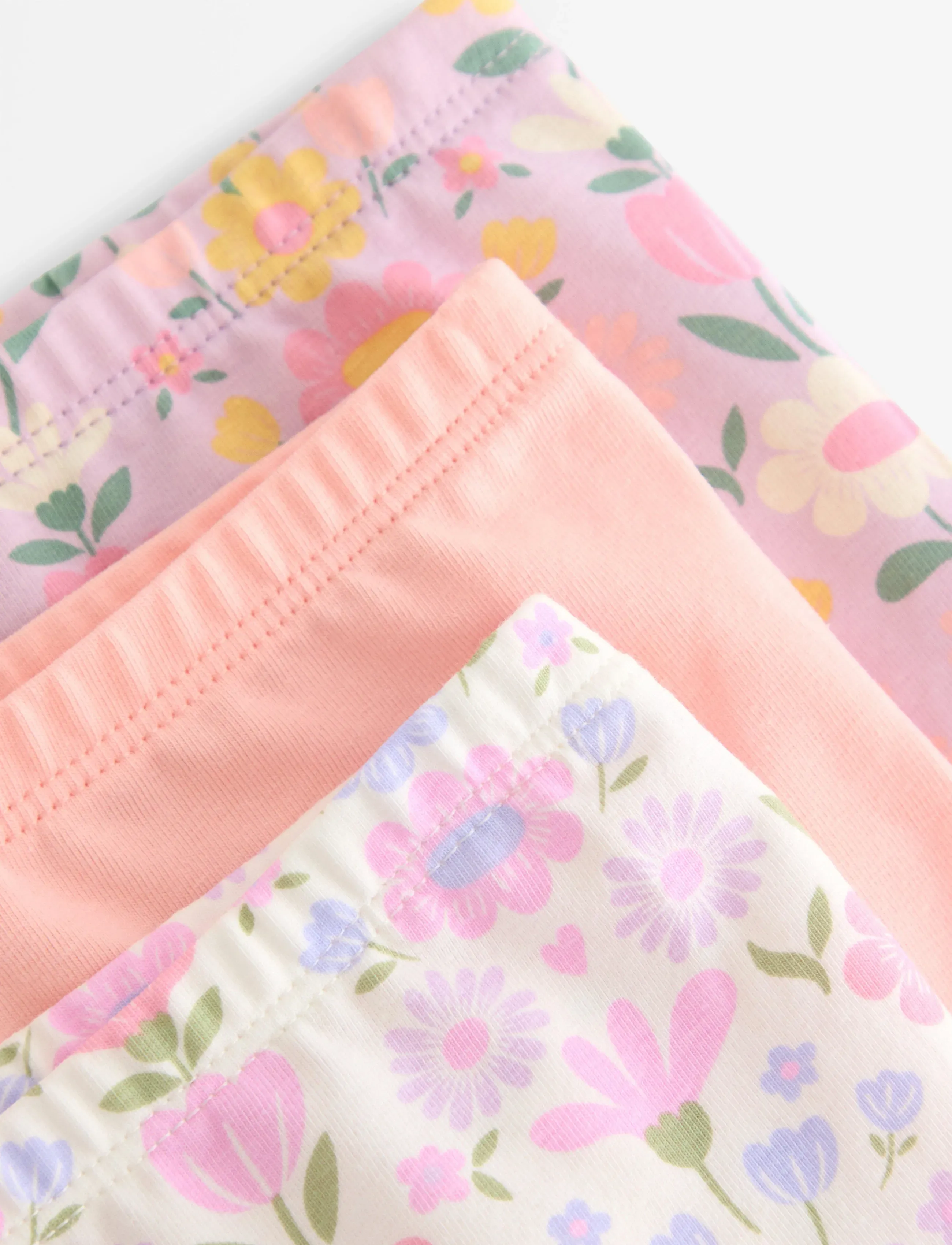 Lindex - Boxer 3 p Flower - trusser - light dusty white - 2