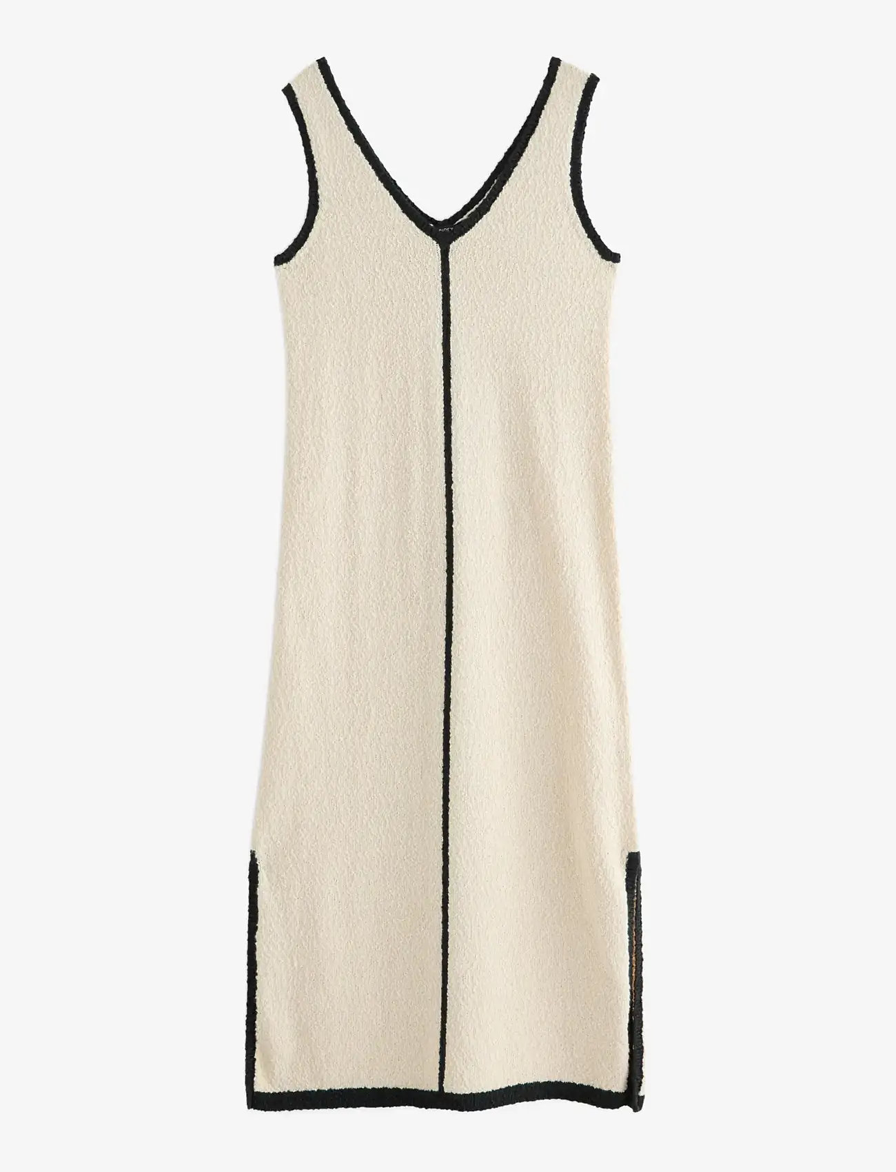 Lindex - Knitted midi dress - stickade klänningar - light beige - 1