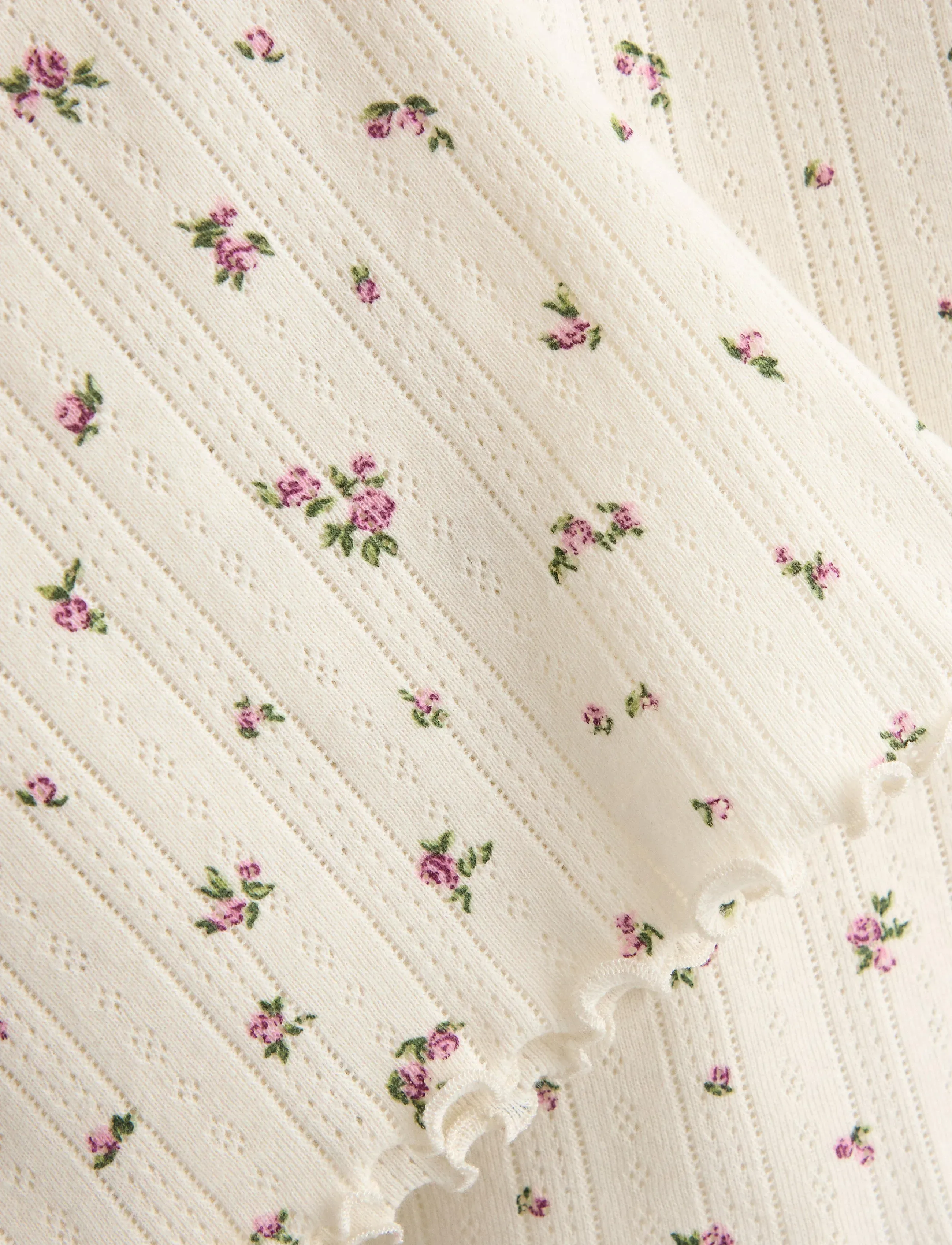 Lindex - Nightdress in pointelle - dusty white - 5