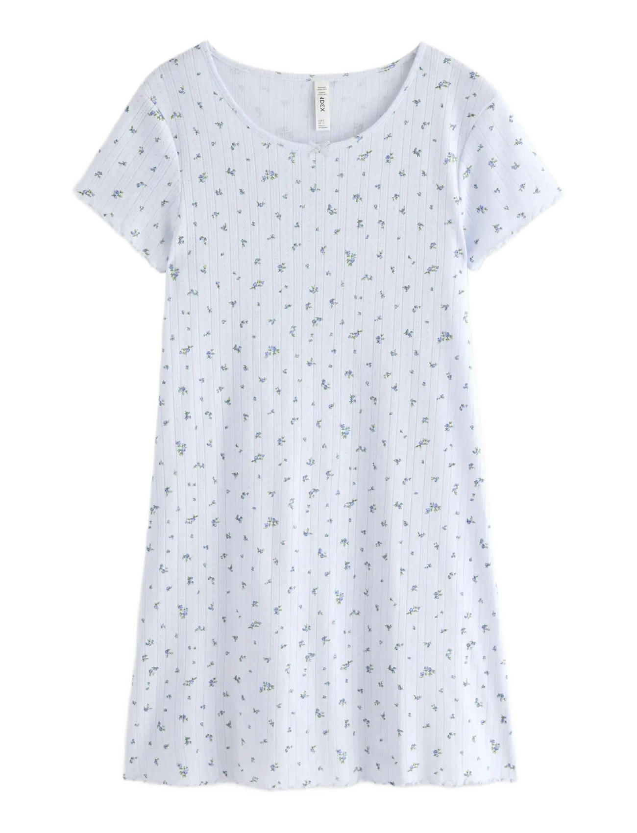 Lindex Nightdress in pointelle - Nachtwäsche - LIGHT BLUE / blue