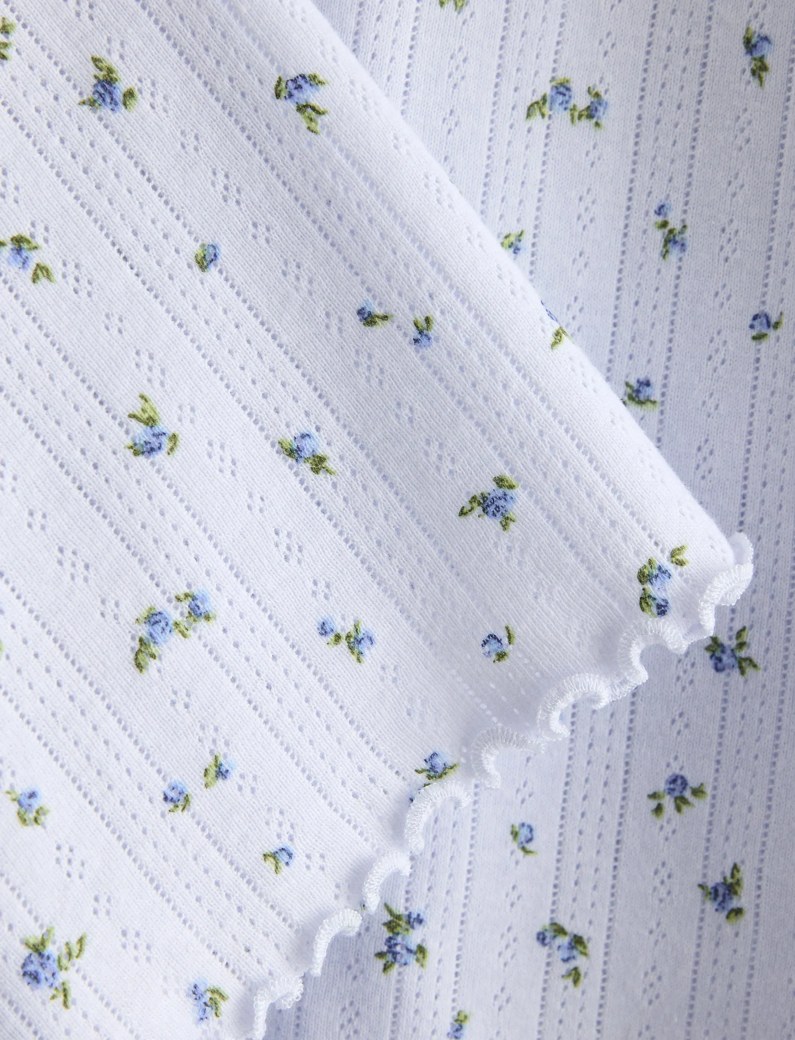 Lindex - Nightdress in pointelle - light blue - 5
