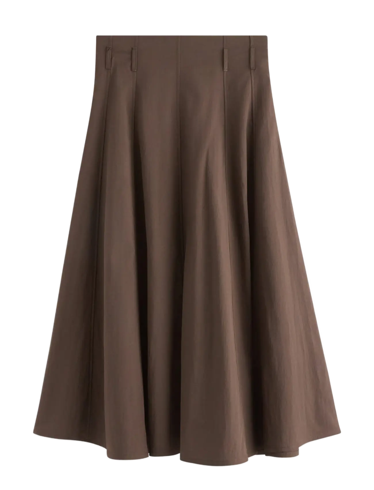 Lindex Midi Skirt, Kvinder, Midi Nederdel, Brun, Str: XS