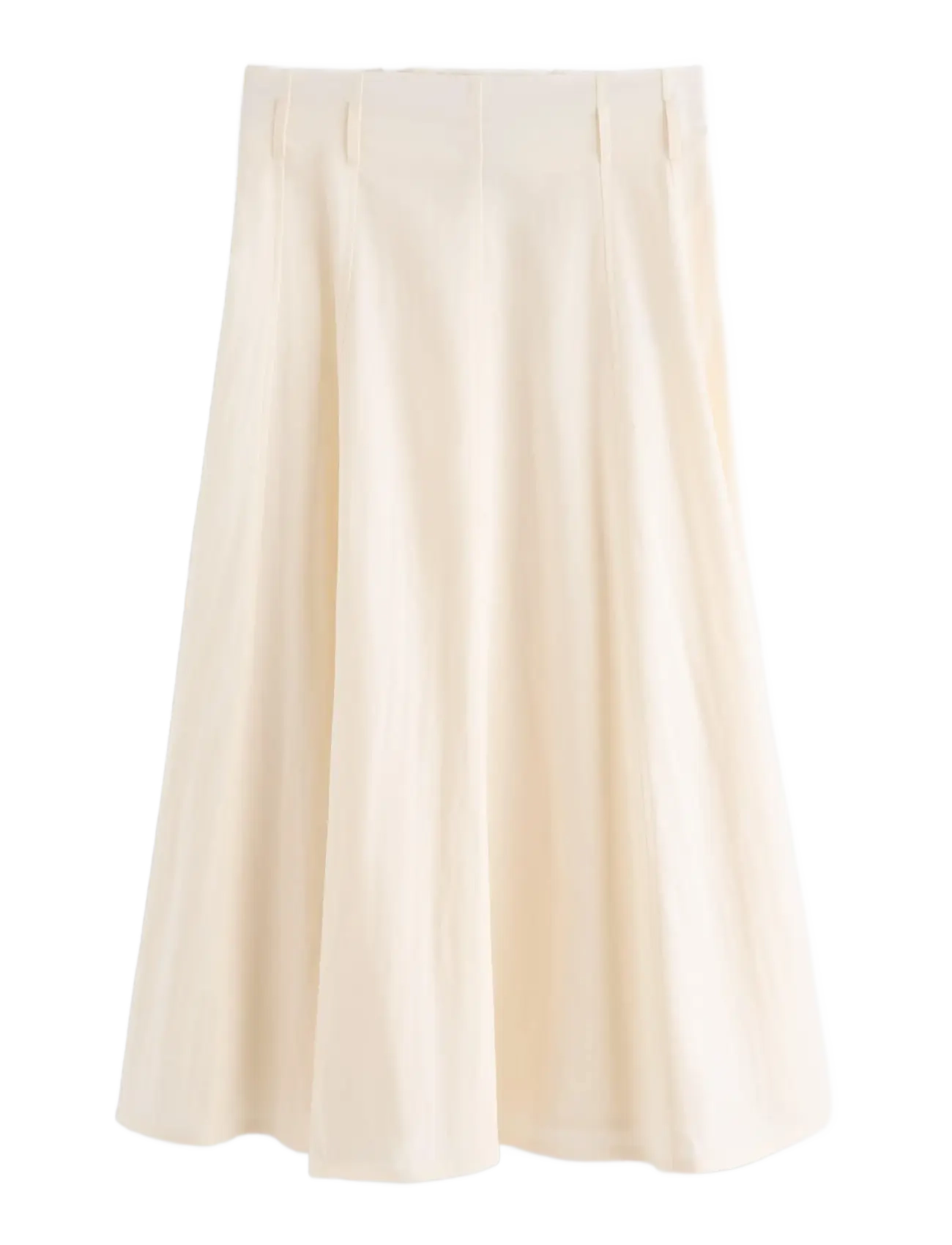 Lindex Midi skirt - Transitional Layering - LIGHT WHITE / cream
