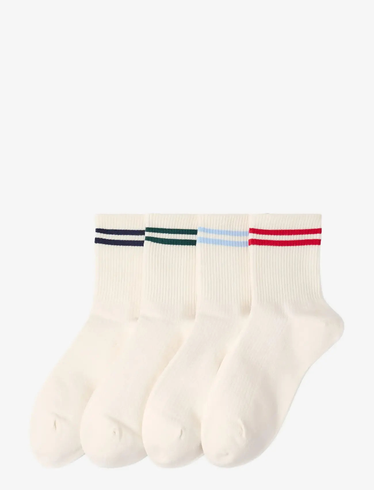 Lindex - 3-pack sporty socks - lühikese säärega sokid - light beige - 0