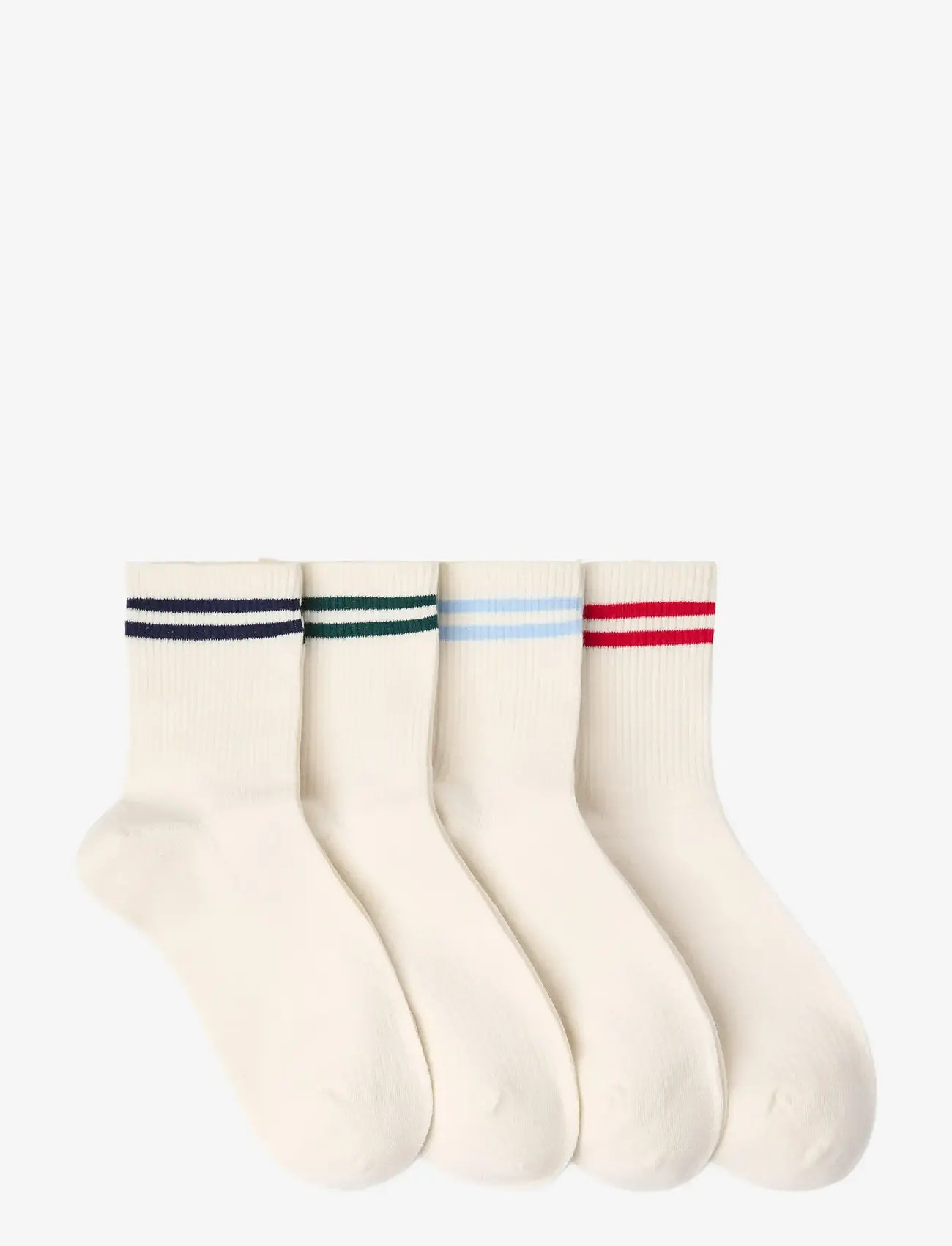Lindex - 3-pack sporty socks - lühikese säärega sokid - light beige - 1