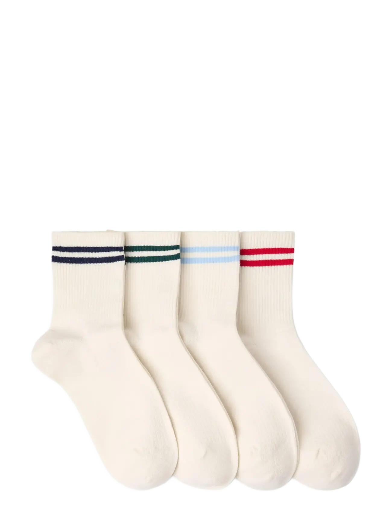 Lindex - 3-pack sporty socks - lühikese säärega sokid - light beige - 1