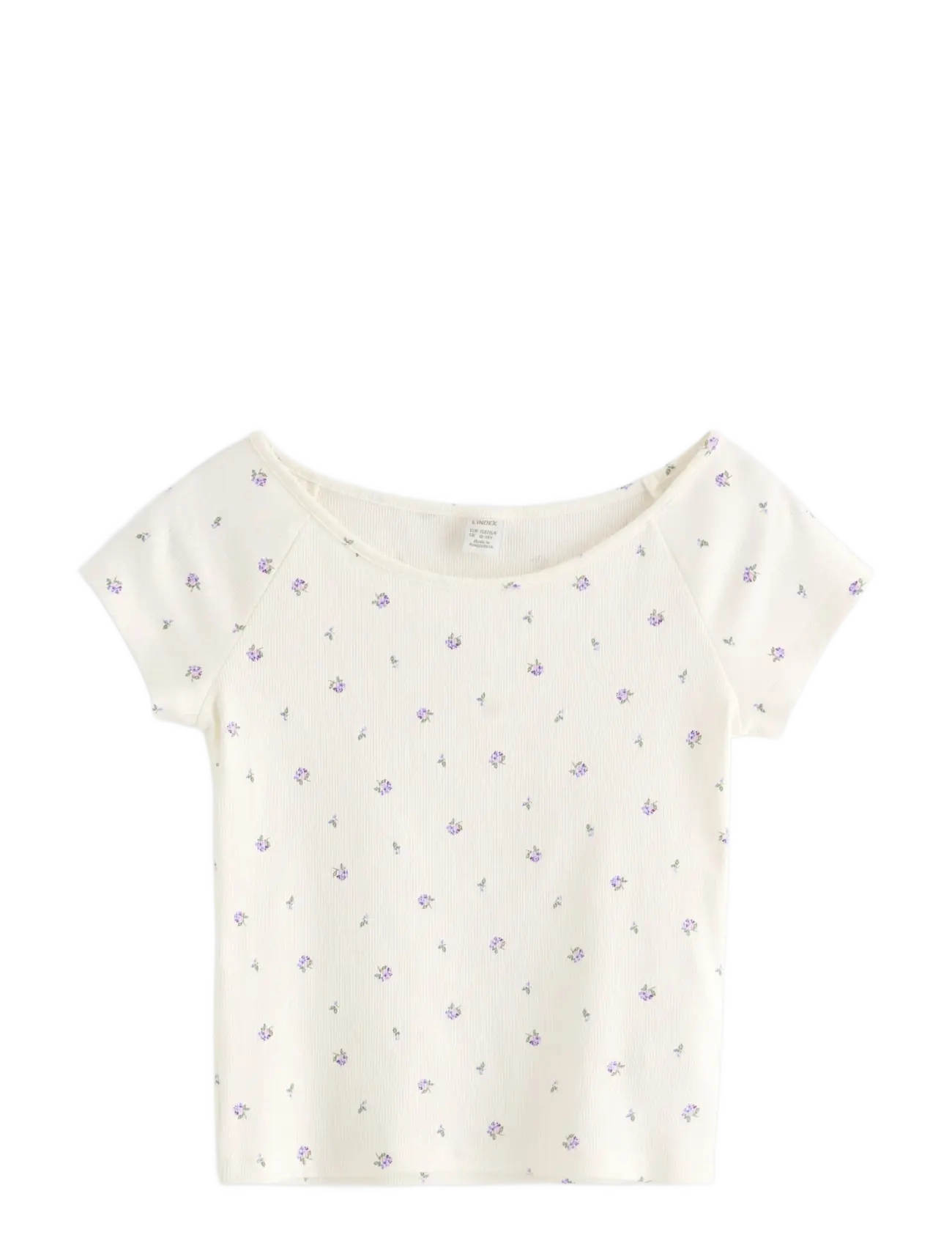 LINDEX Ribbed Oberteil Weiß - 128 - Kinder