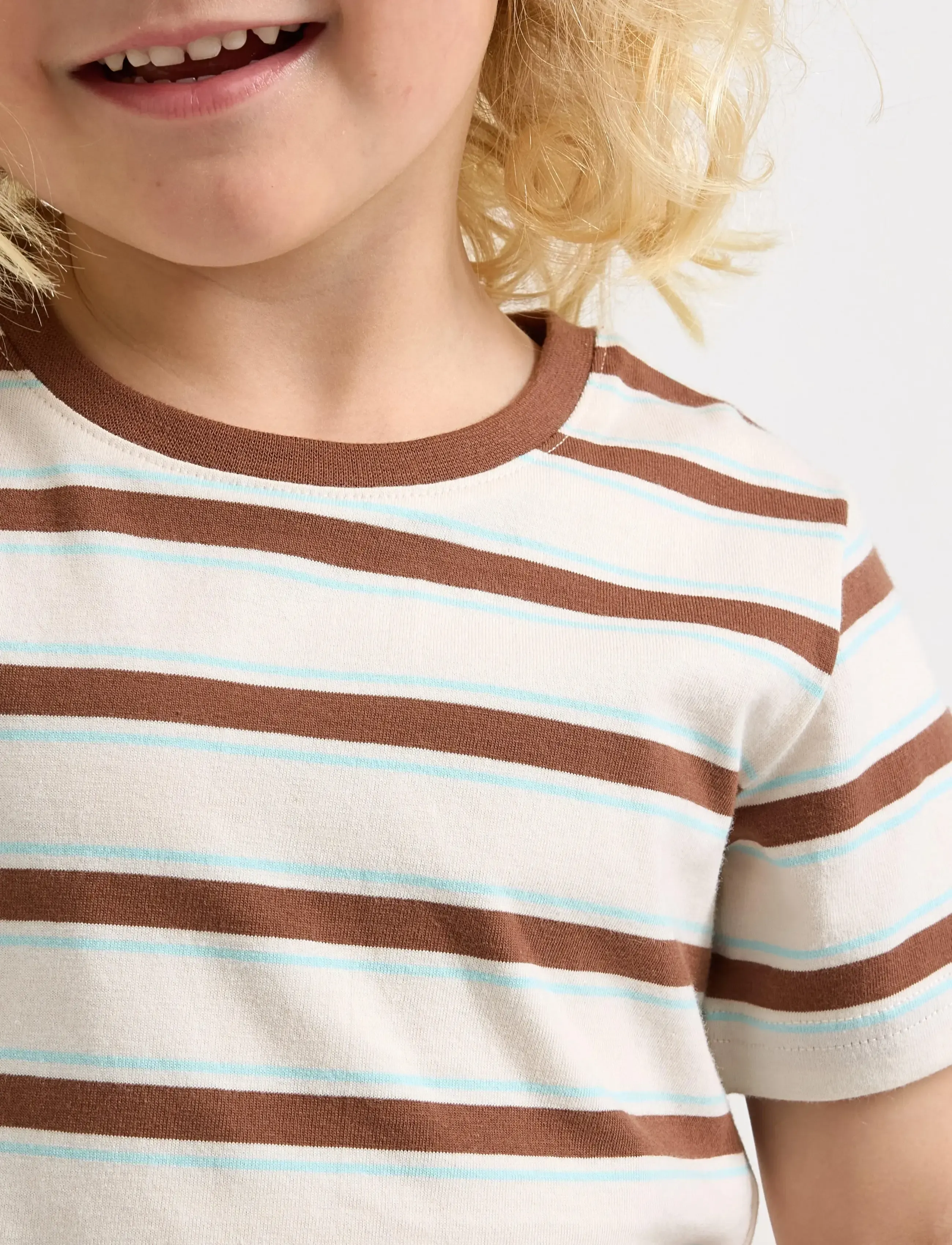 Lindex - Short-sleeved top - kurzärmelige - brown - 4