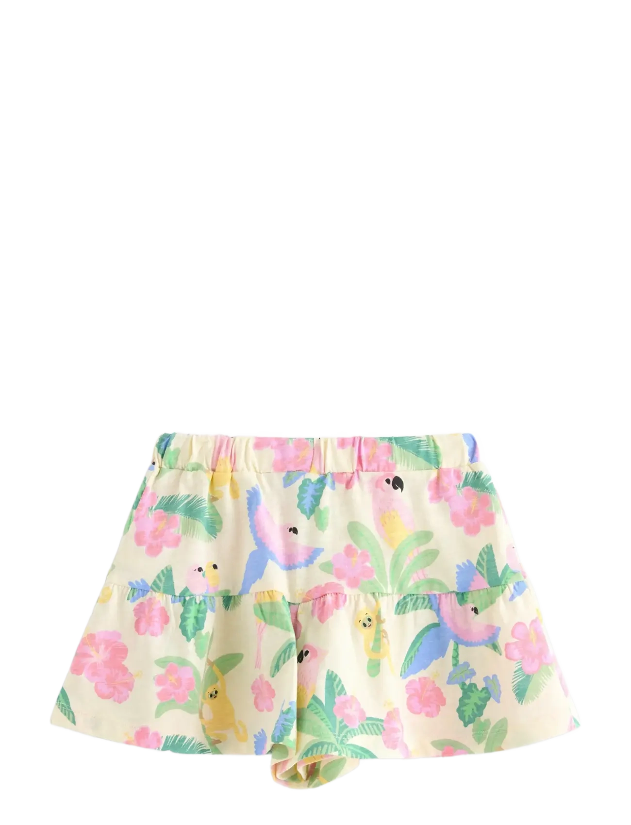 Lindex - Skort in slub jersey with frill trim - skorts - white - 2