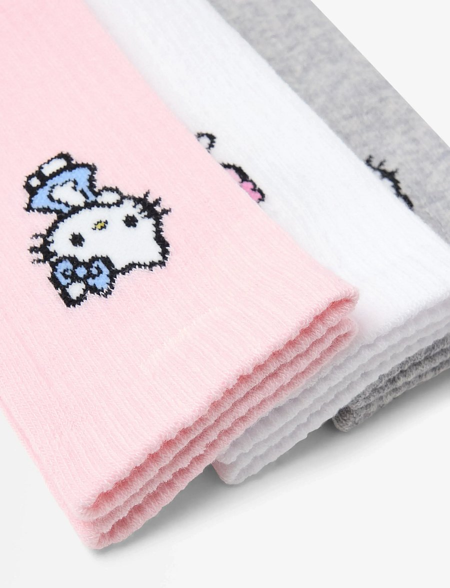 Lindex - Hello Kitty 3-pack socks - strümpfe - white - 2