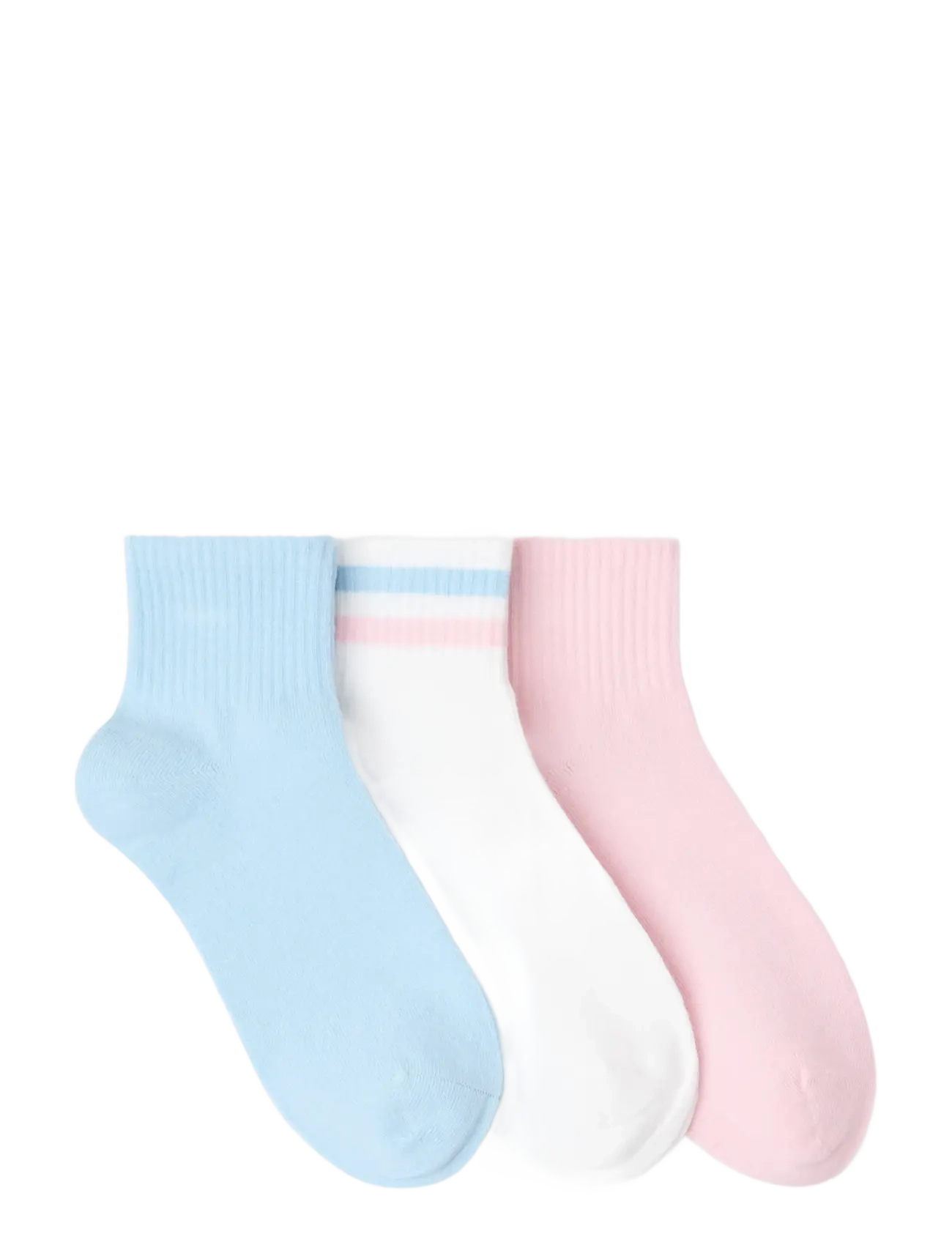 Lindex - 3-pack high ankle socks - suvised sooduspakkumised - light pink - 1