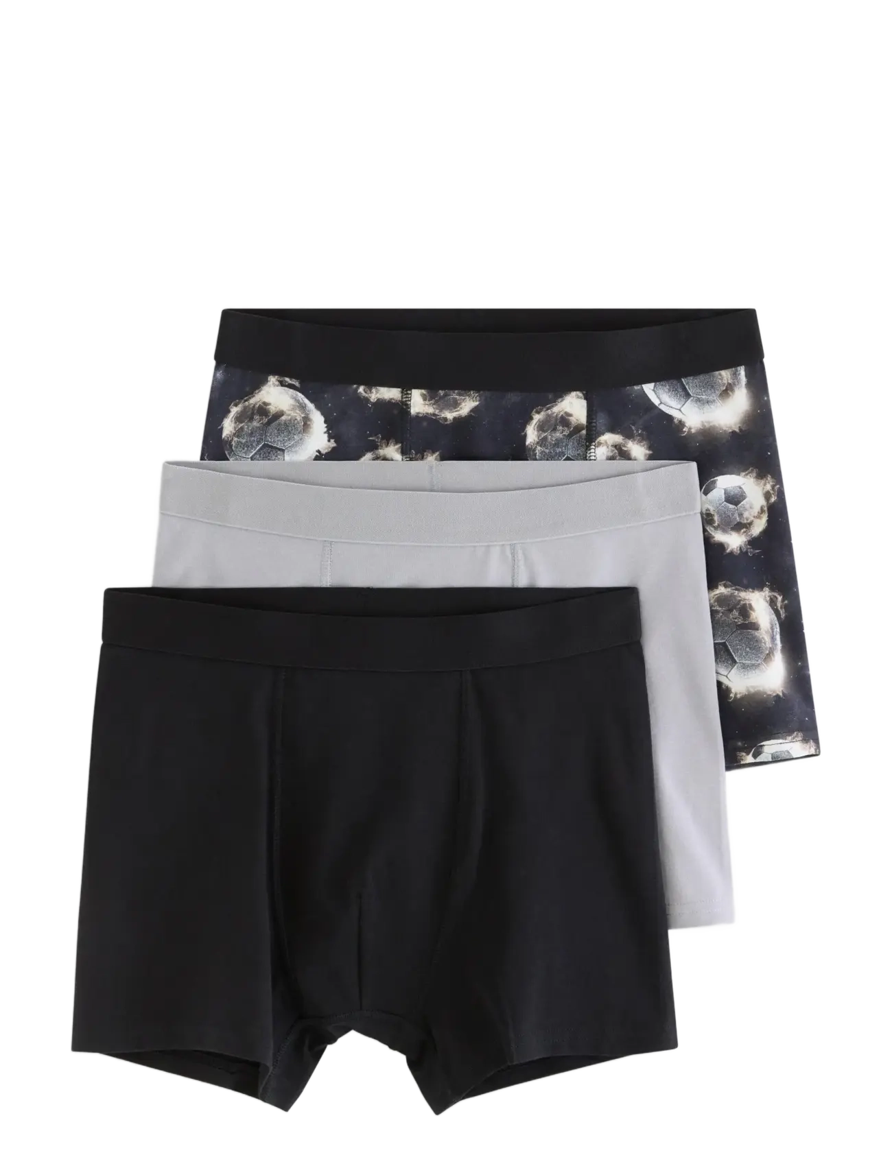 Lindex 3-Pack Boxer Shorts, Børn, Boxer Shorts, Sort, Str: 158/164
