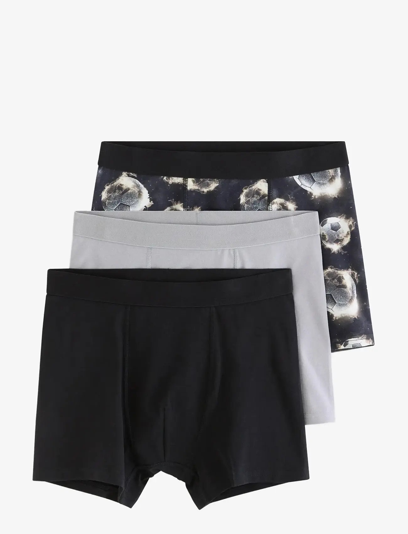Lindex - 3-pack boxer shorts - underpants - black - 0