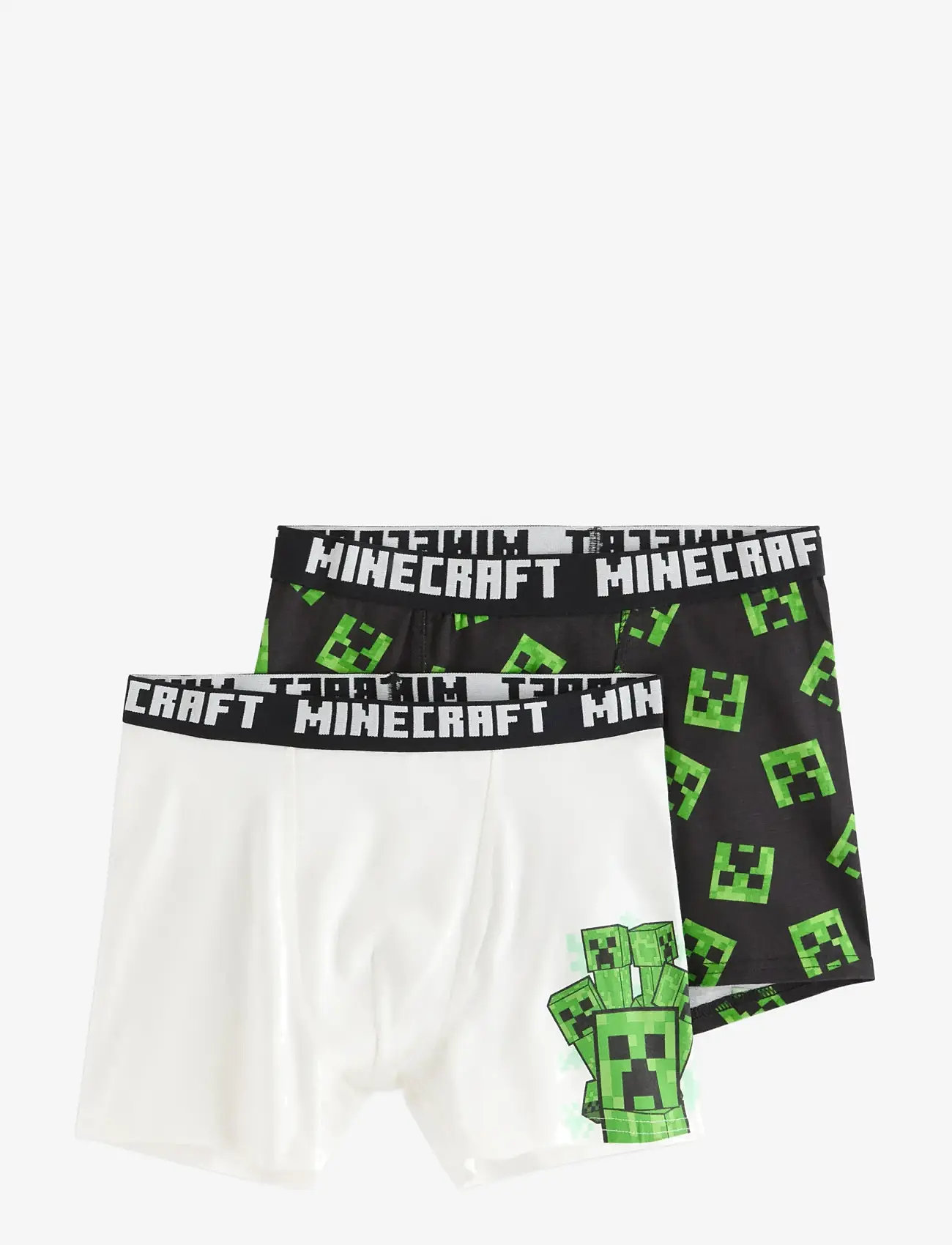 Lindex - 2-pack Minecraft boxer shorts - underbukser - black - 0