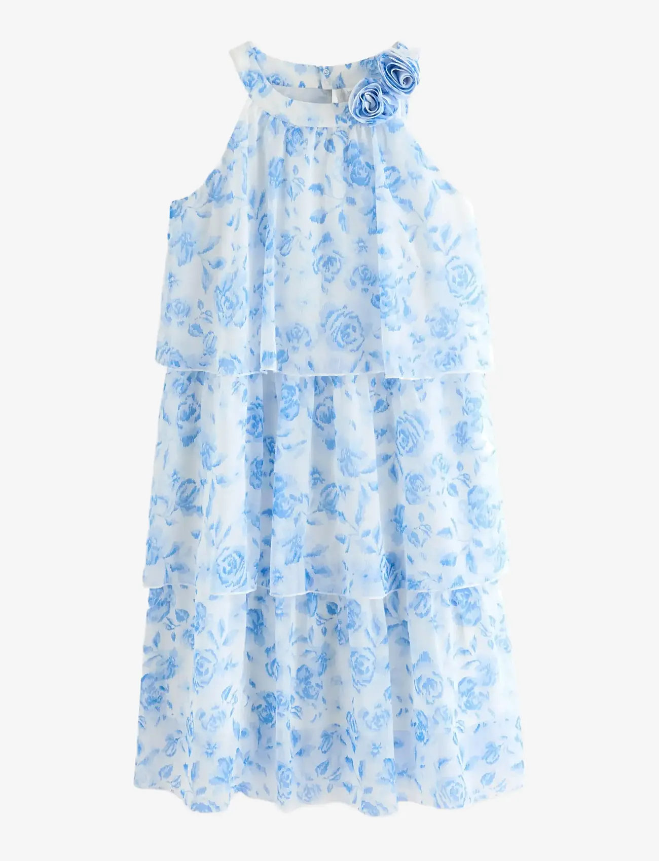 Lindex - Dress with flounces - Ærmeløse hverdagskjoler - off white - 1