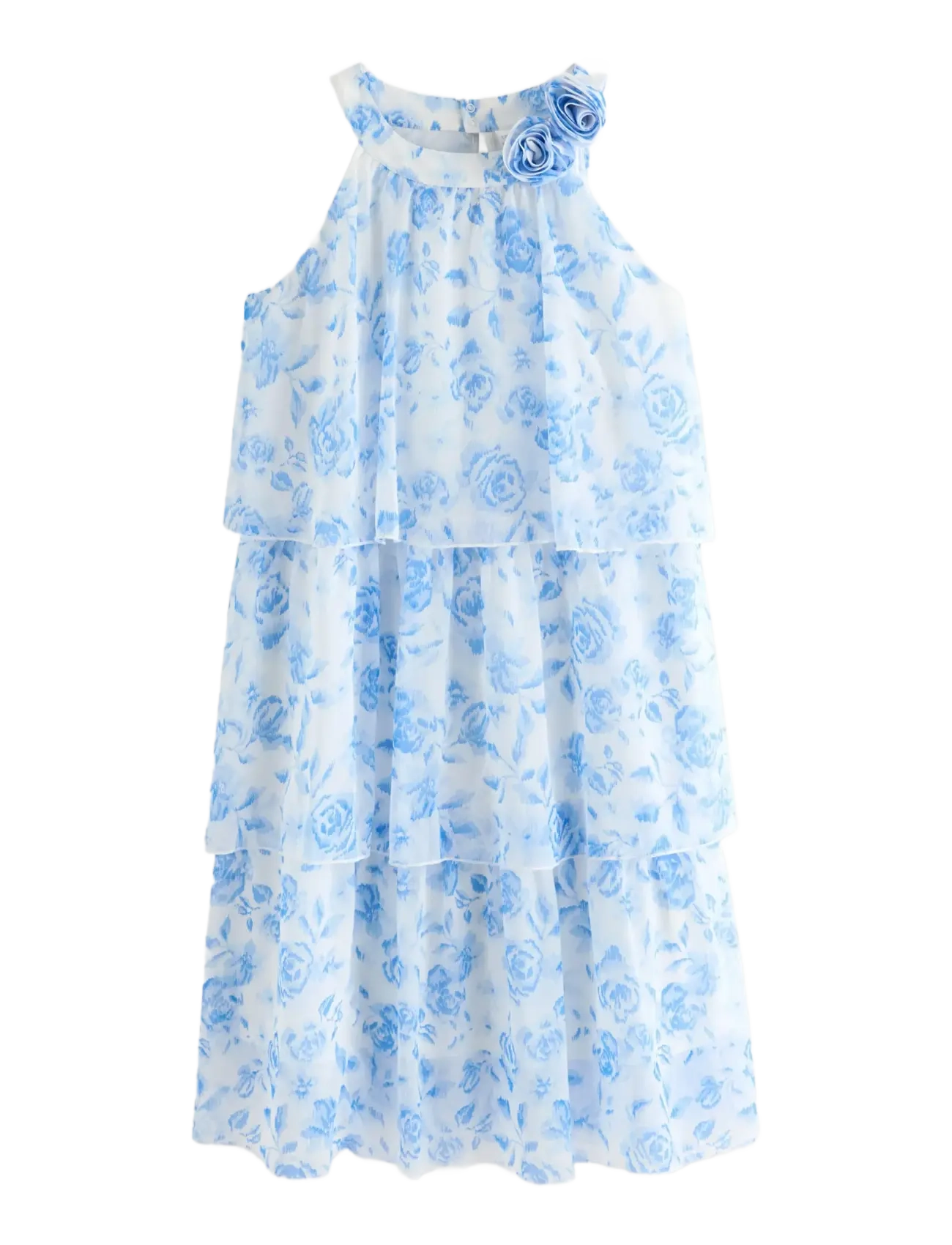 Lindex Dress with flounces - Inspiration - OFF WHITE / white
