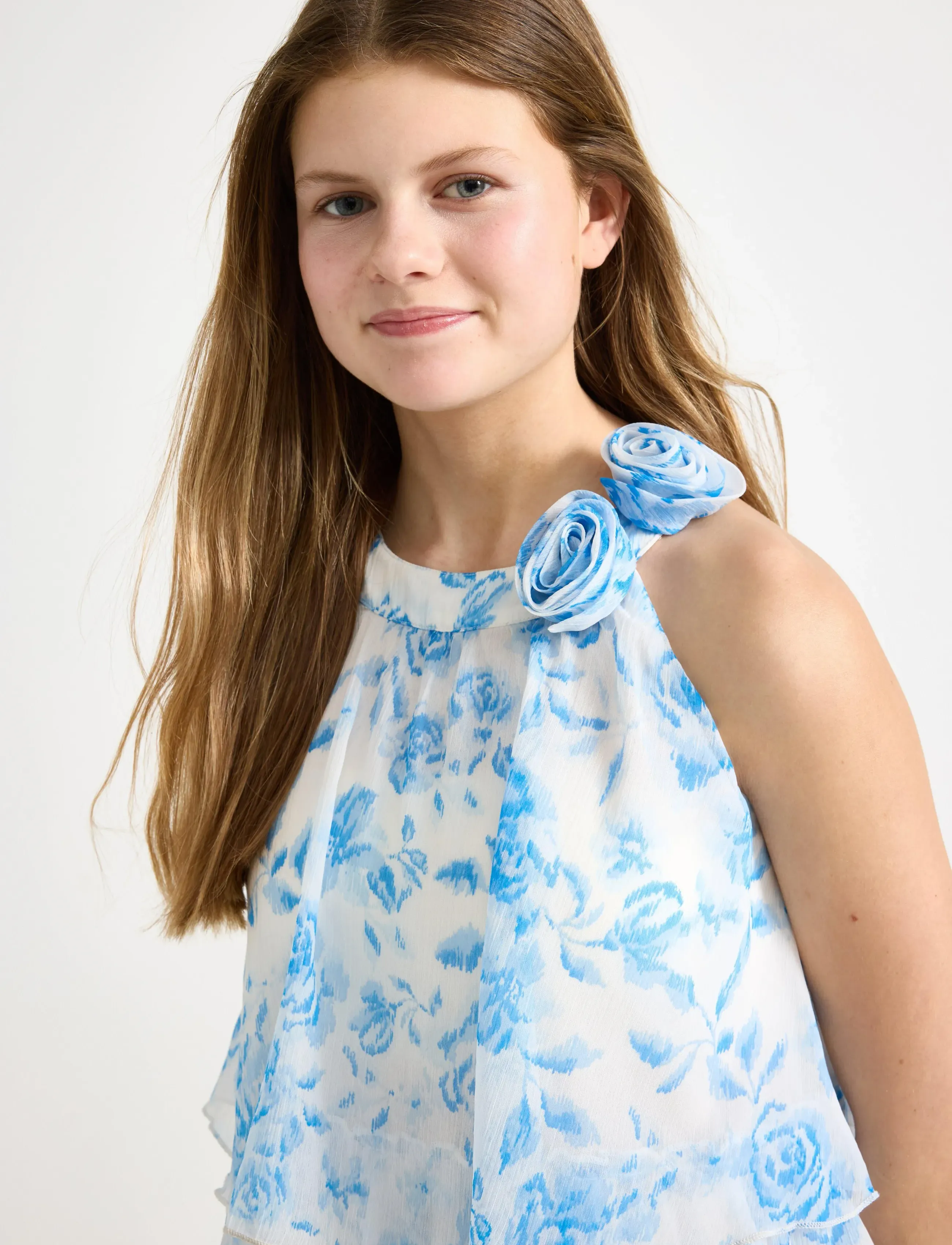 Lindex - Dress with flounces - Ærmeløse hverdagskjoler - off white - 4