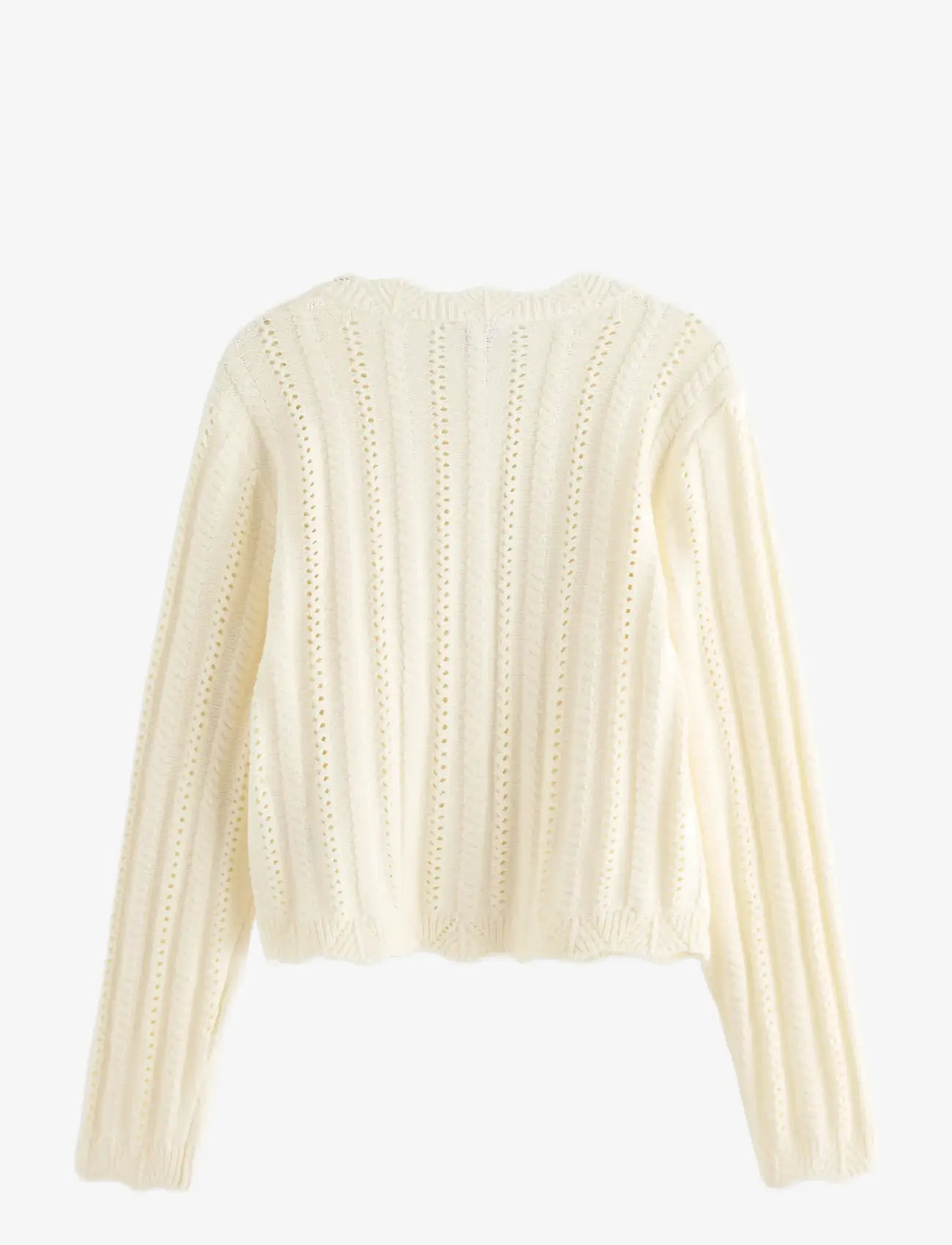 Lindex - Pattern-knit cardigan - cardigans - off white - 2