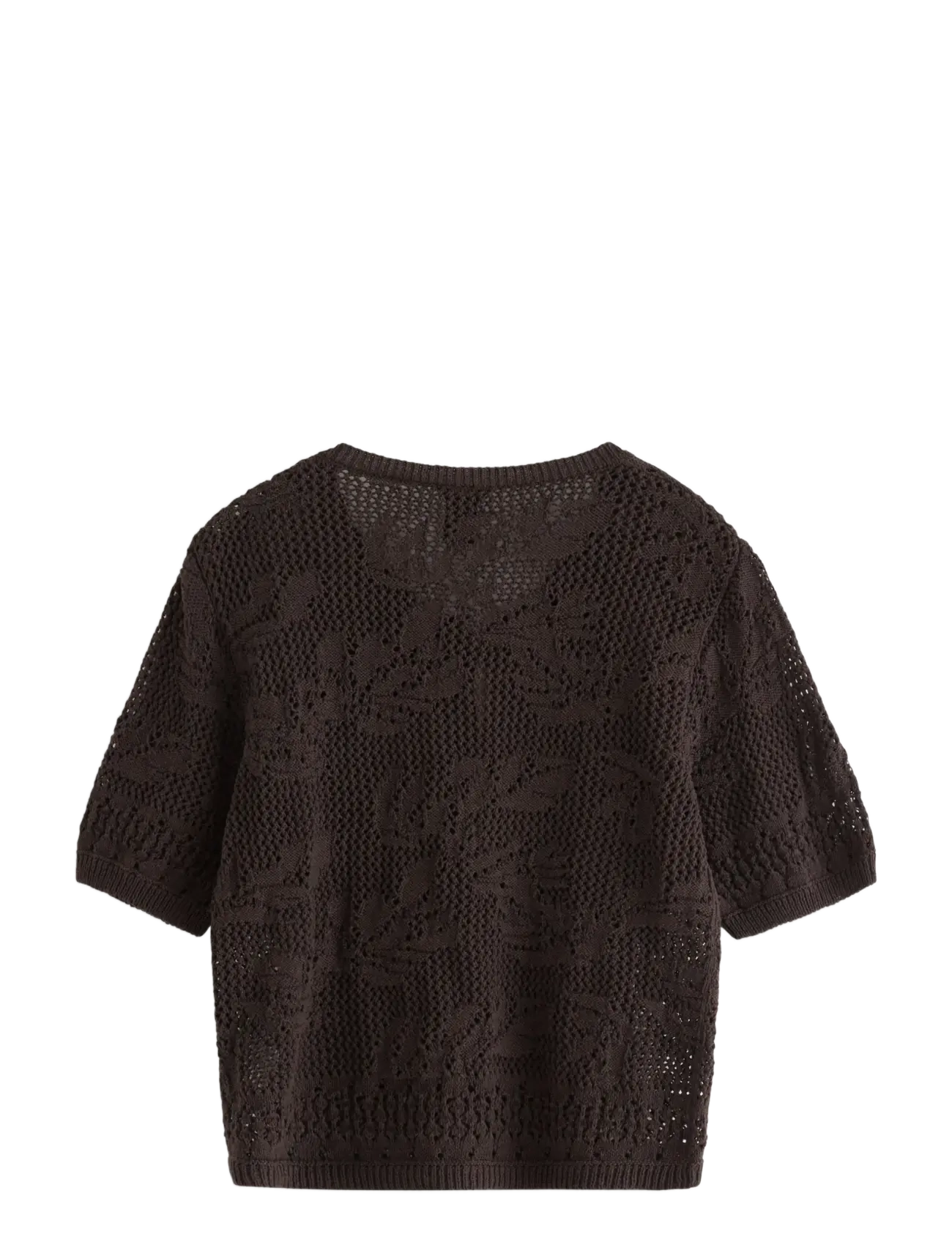Lindex - Cardigan with crochet look - cardigans - dark brown - 2