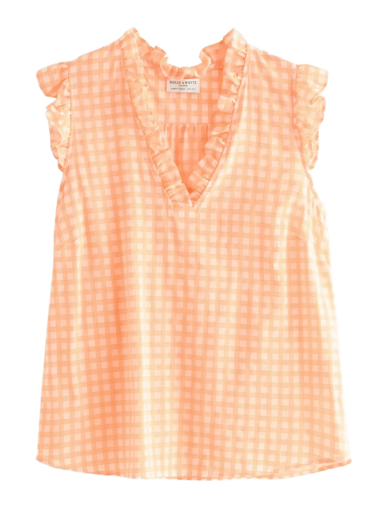 LINDEX Ärmellos Bluse Orange - XS - Damen