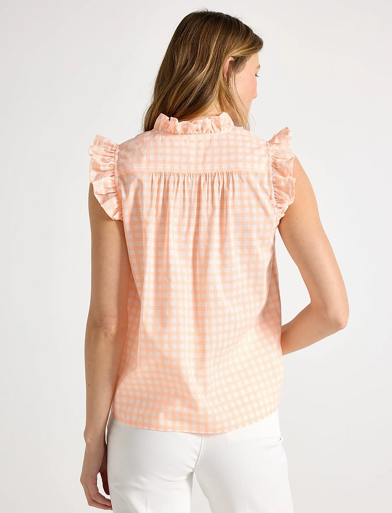 Lindex - Sleeveless blouse - Ærmeløse bluser - neon orange - 3