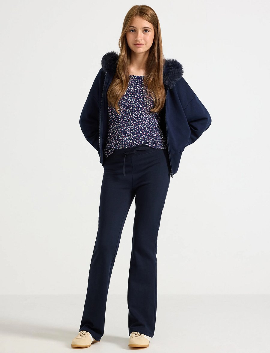 Lindex - Flared sweatpants - jogginghosen - dark navy - 0