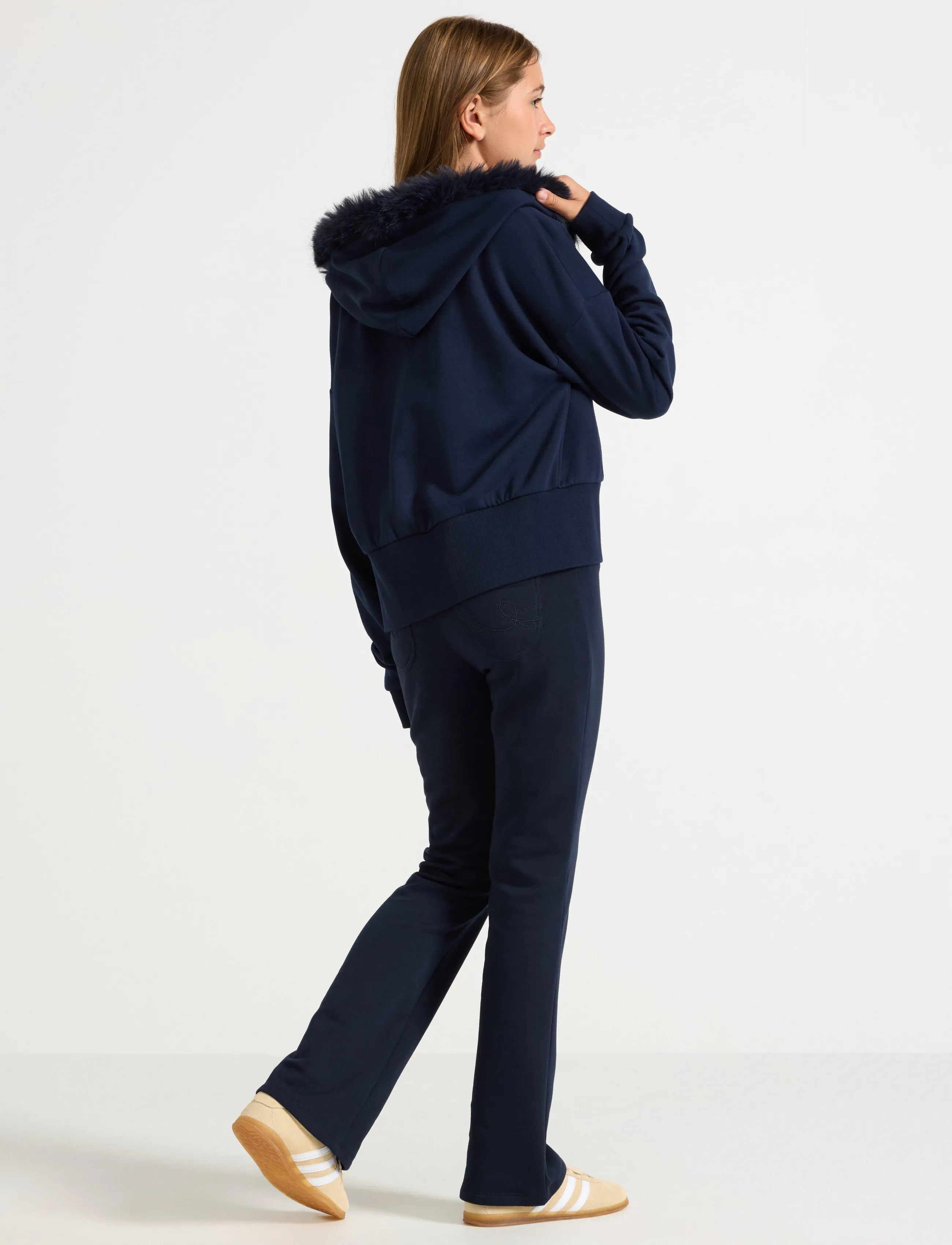 Lindex - Flared sweatpants - dressipüksid - dark navy - 3