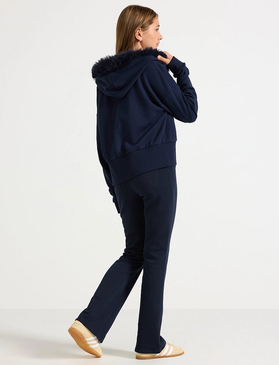 Lindex - Flared sweatpants - jogginghosen - dark navy - 3