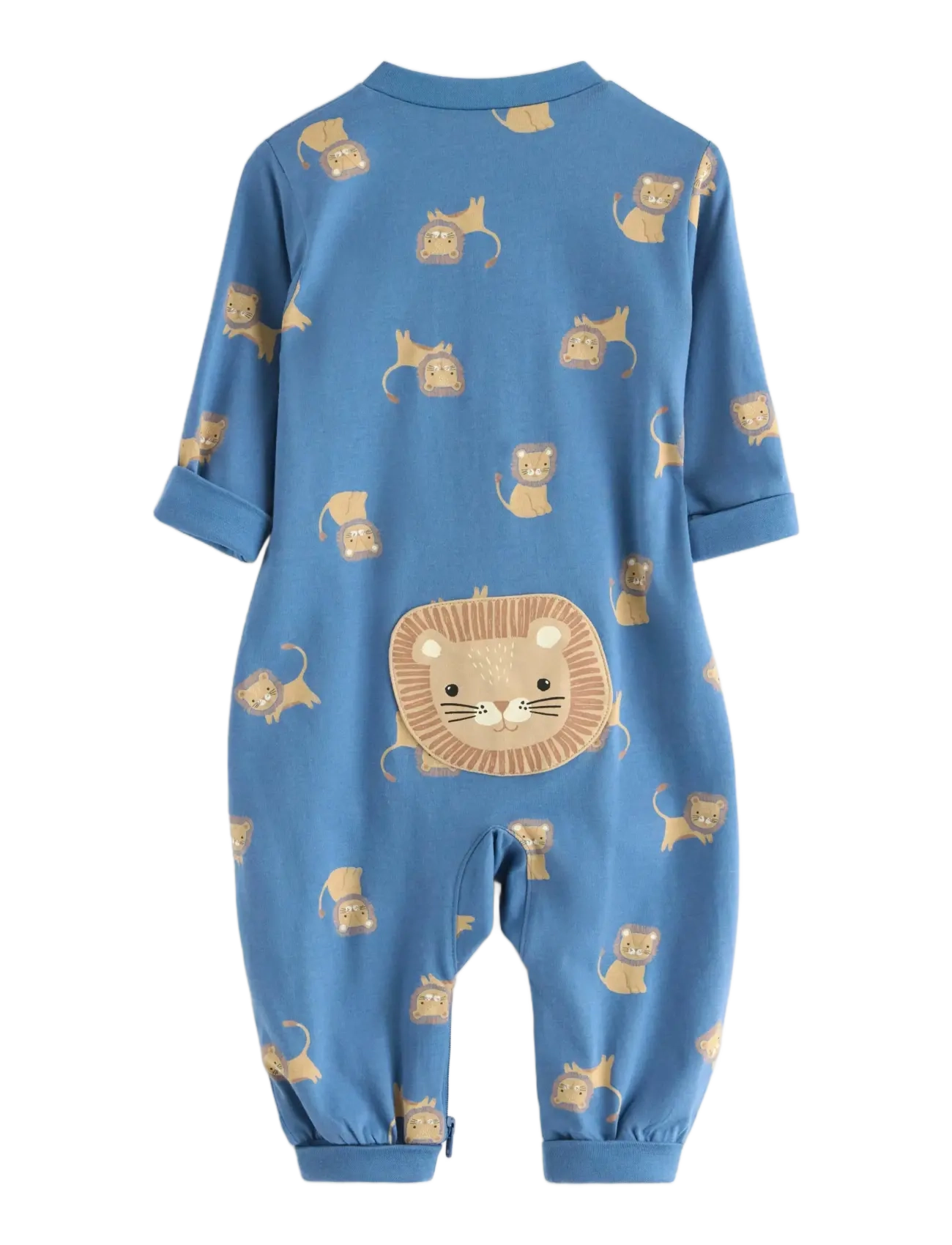 Lindex - Pyjamas with application at the back - sleeping overalls - light dusty blue - 1
