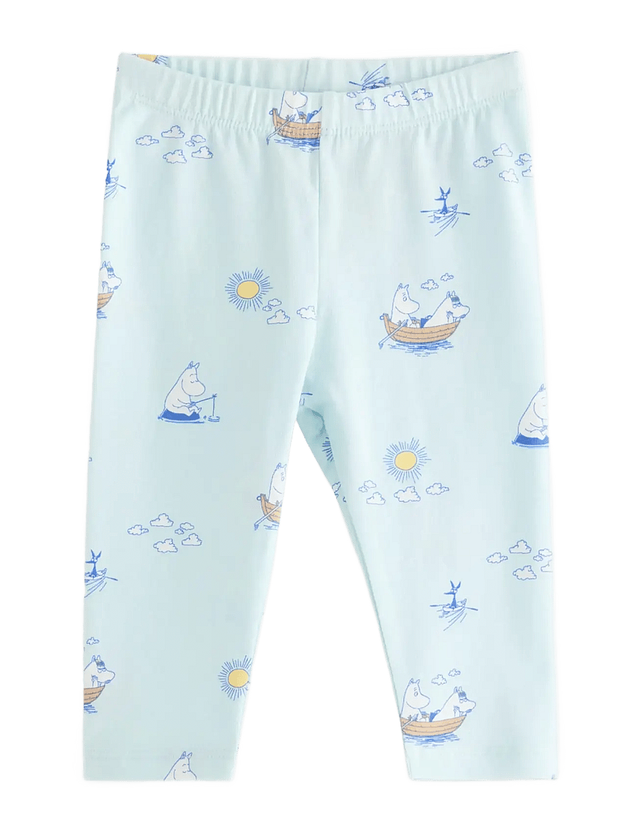Lindex - Leggings Moomin - leggings - light aqua - 0