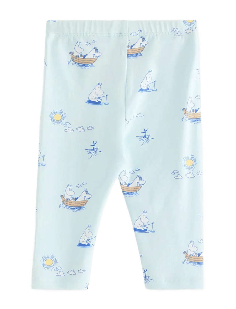 Lindex - Leggings Moomin - leggings - light aqua - 1