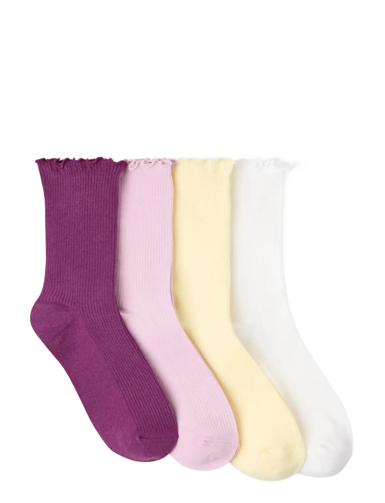 Lindex - 4-pack socks - klassikalised sokid - light yellow - 1