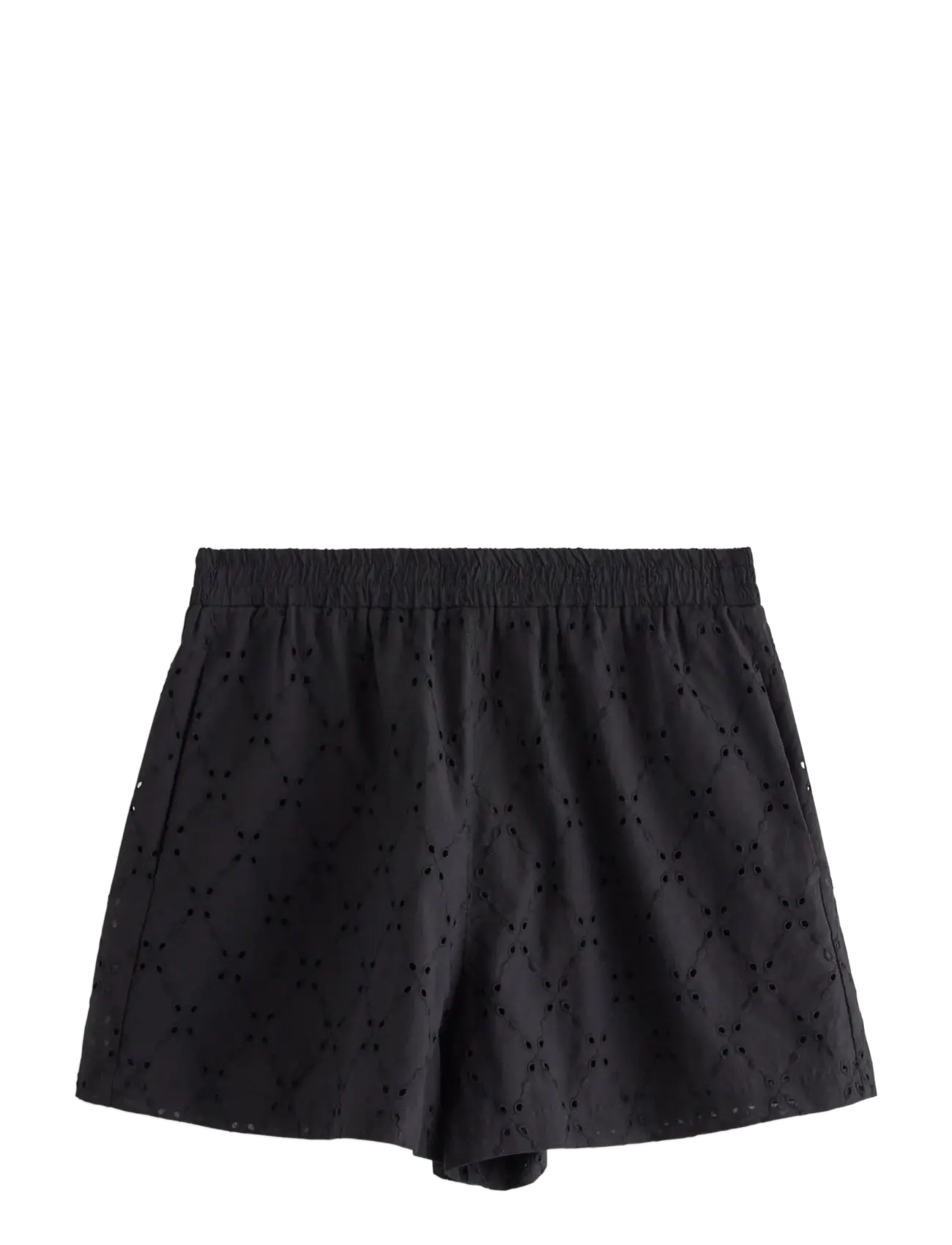 Lindex Shorts with embroidery - Swedish brands - BLACK / black
