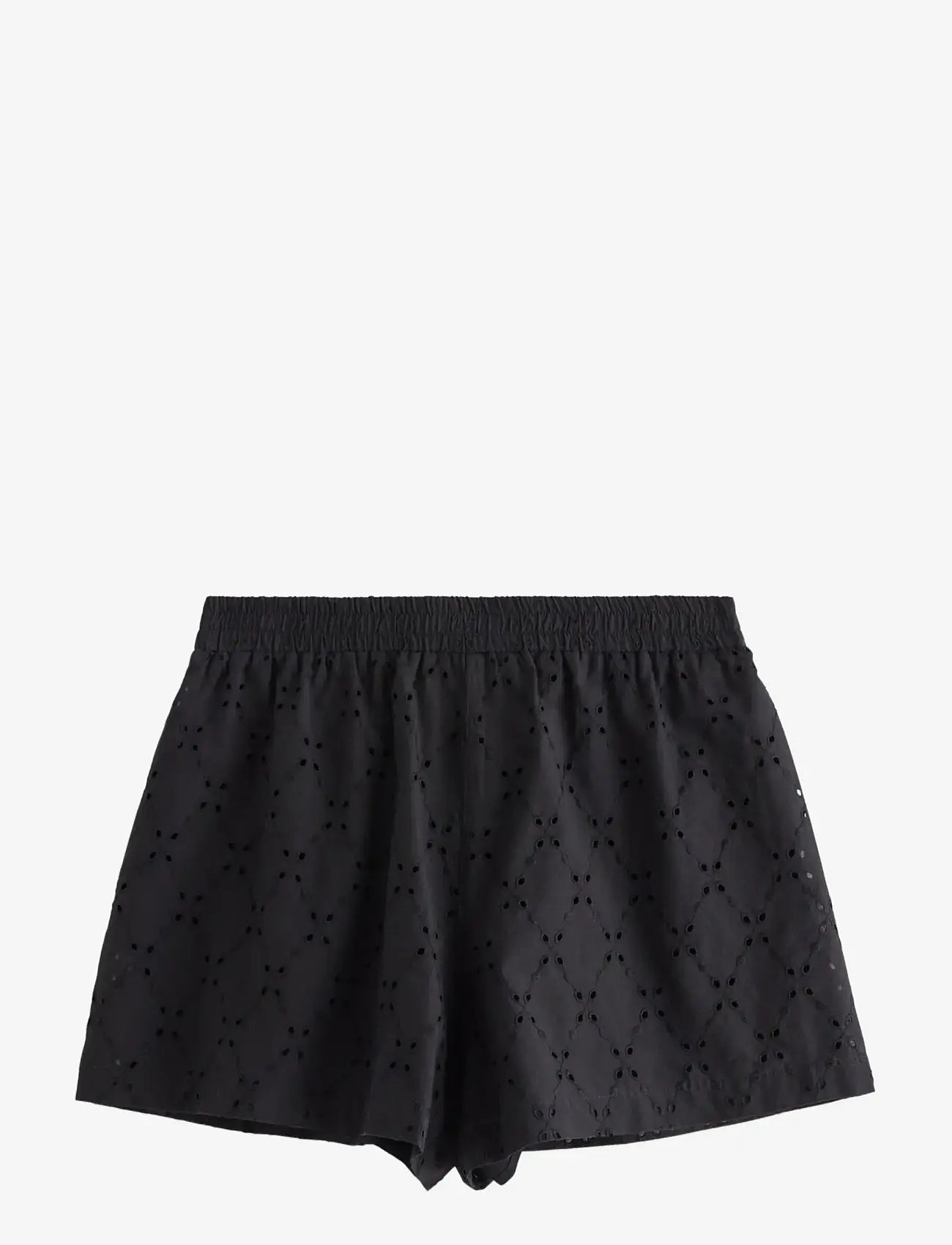 Lindex - Shorts with embroidery - black - 2