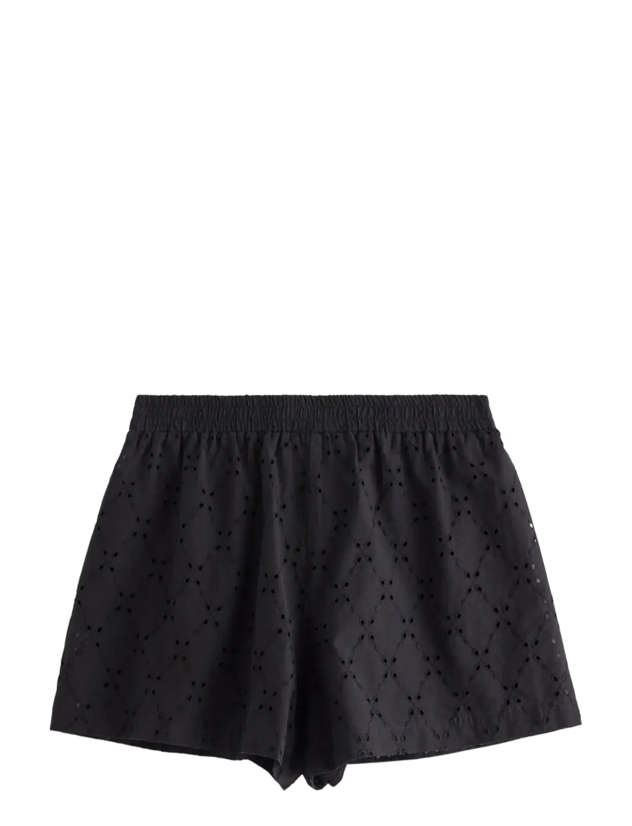 Lindex - Shorts with embroidery - black - 2
