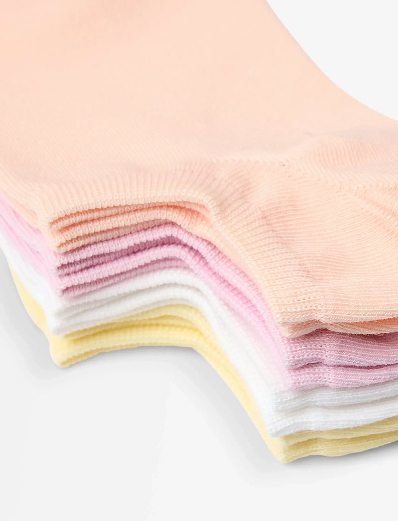 Lindex - 4-pack low ancle socks - ankelstrømper - light yellow - 2