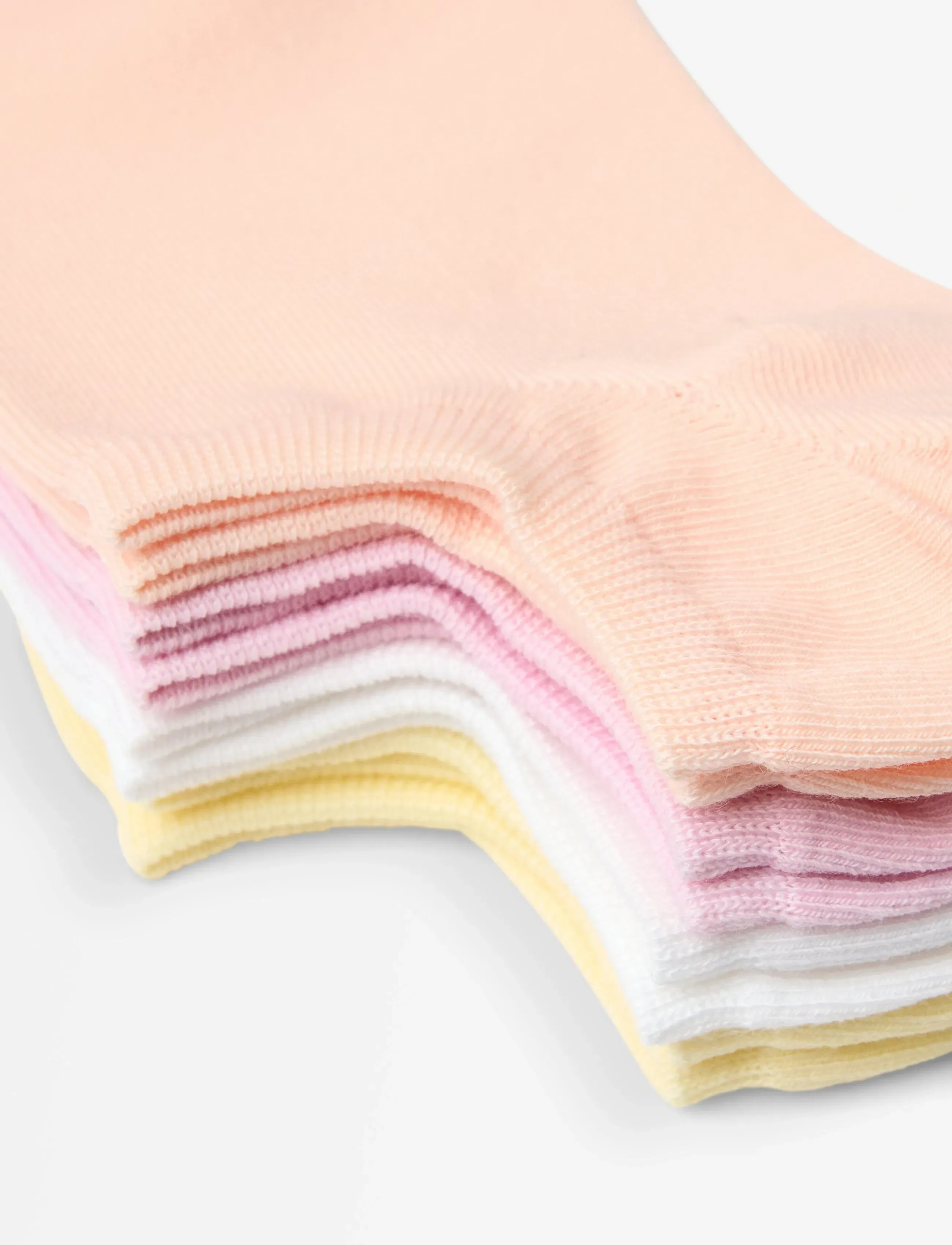 Lindex - 4-pack low ancle socks - sneackersocken - light yellow - 2