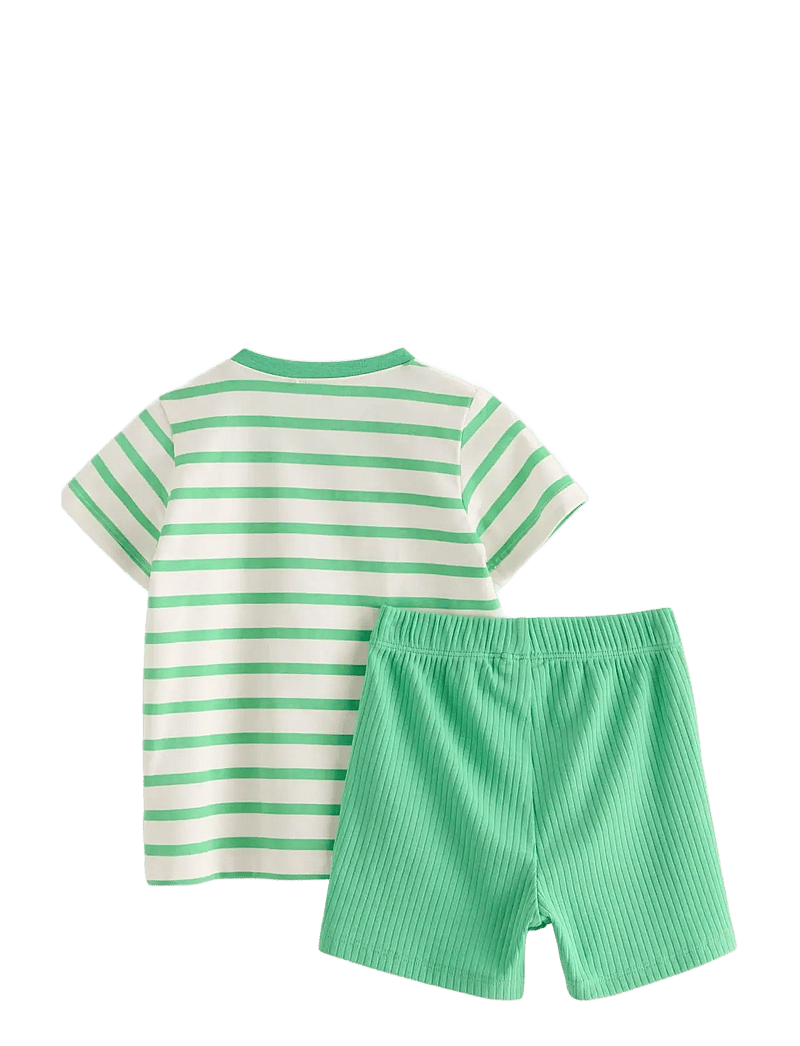 Lindex - Set with top and shorts - komplektai su marškinėliais trumpomis rankovėmis - green - 1