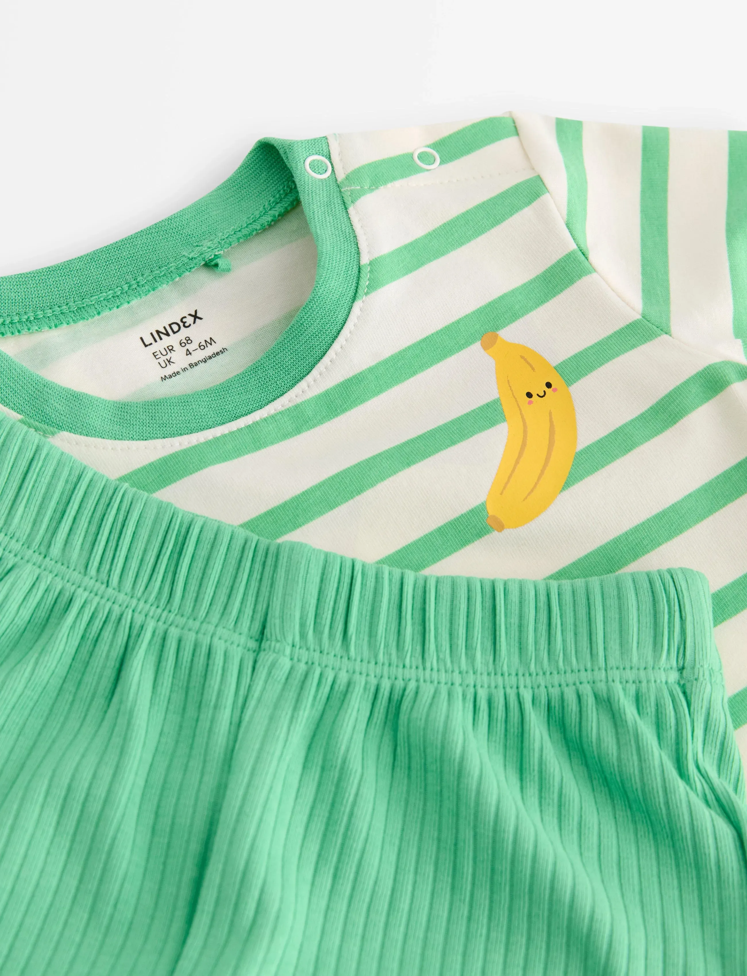 Lindex - Set with top and shorts - komplekti ar t-kreklu ar īsām piedurknēm - green - 2