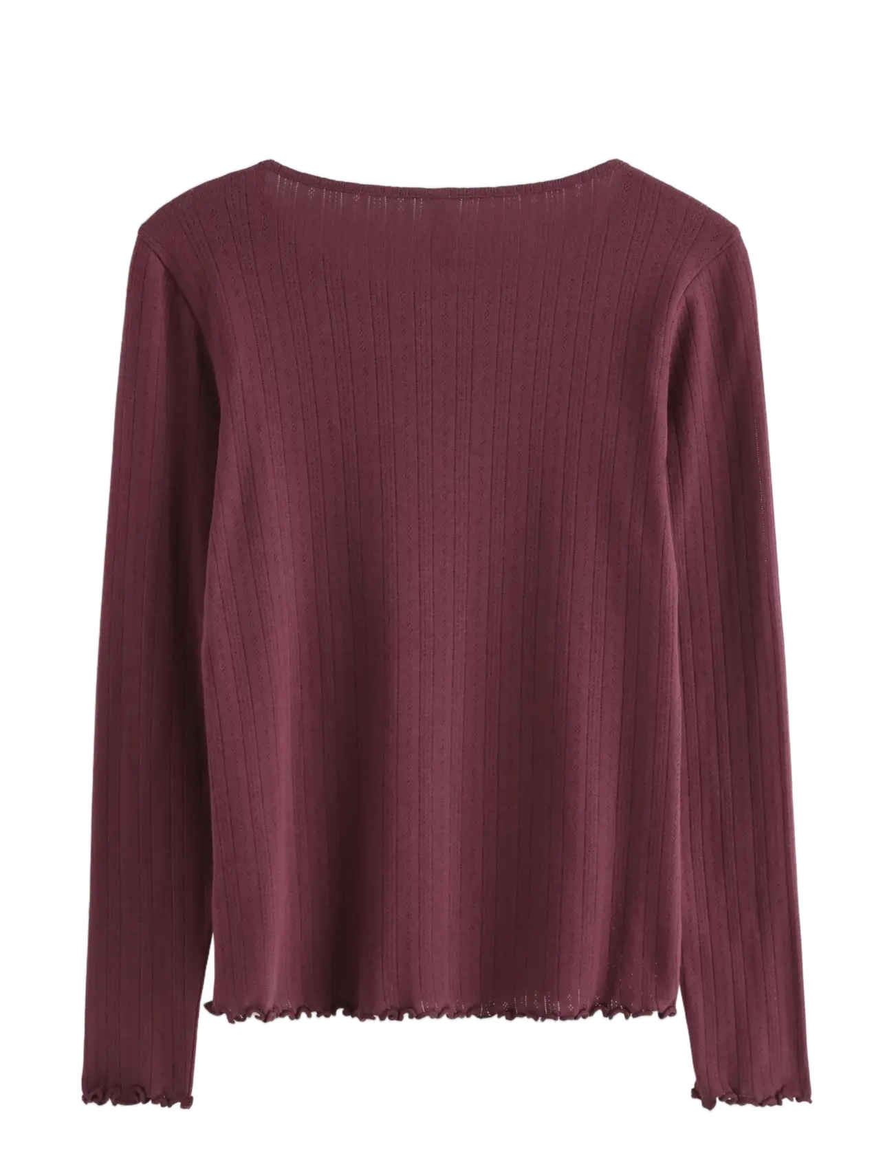 Lindex - Pyjama top in pointelle - pullover - dark dusty red - 2