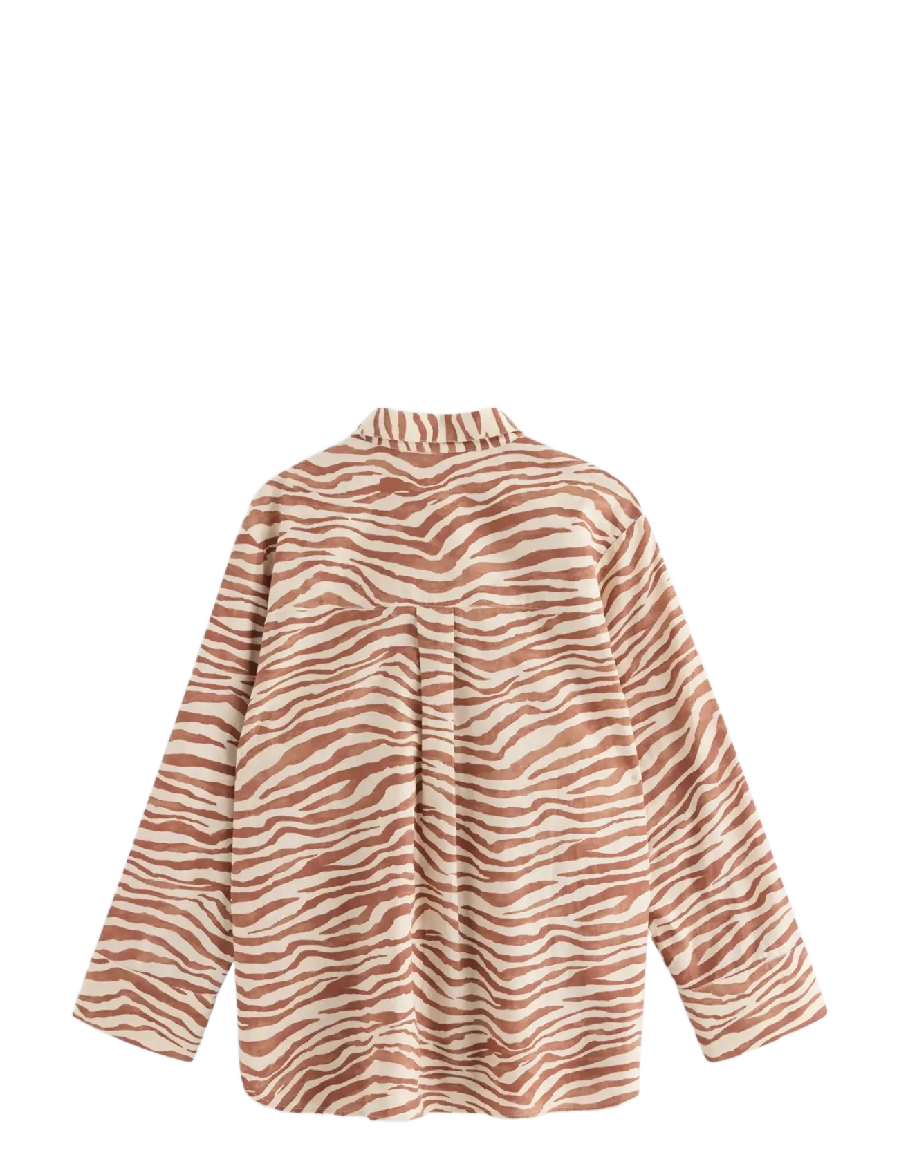 Lindex - Pyjama shirt in cotton - light dusty brown - 2