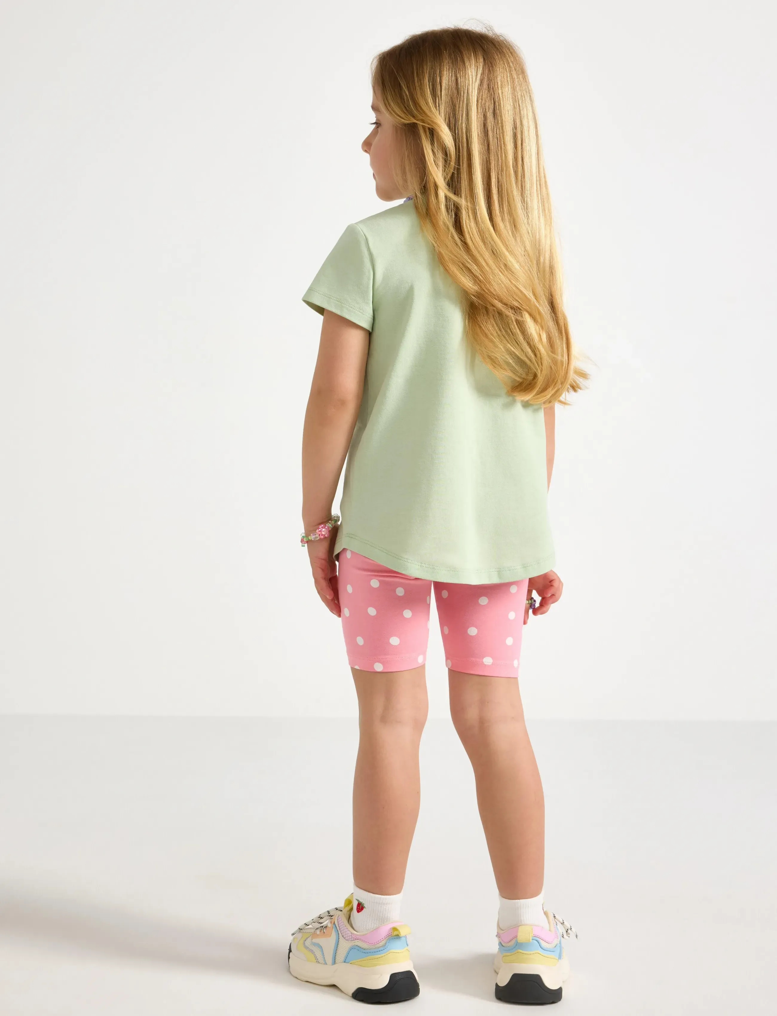 Lindex - Set - top and cycling shorts - sæt med kortærmet t-shirt - light dusty green - 3