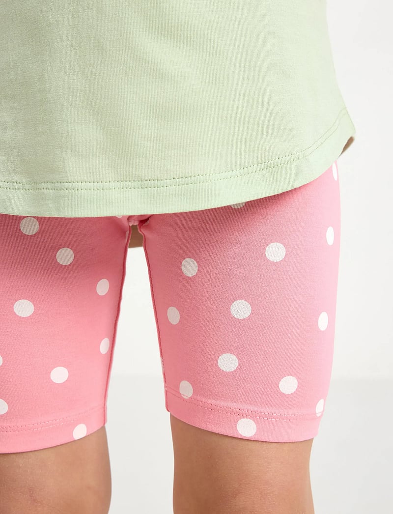 Lindex - Set - top and cycling shorts - lühikeste varrukatega t-särkide komplektid - light dusty green - 4