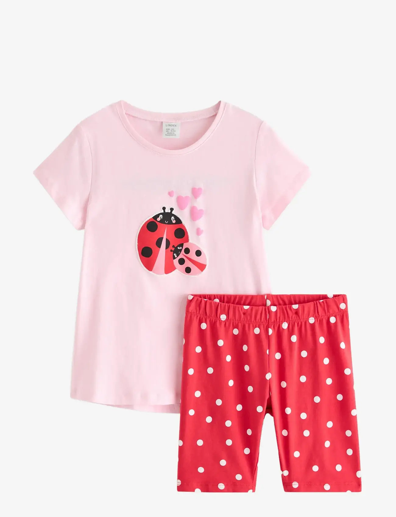 Lindex - Set - top and cycling shorts - zestawy krótkim rękawem - light pink - 1