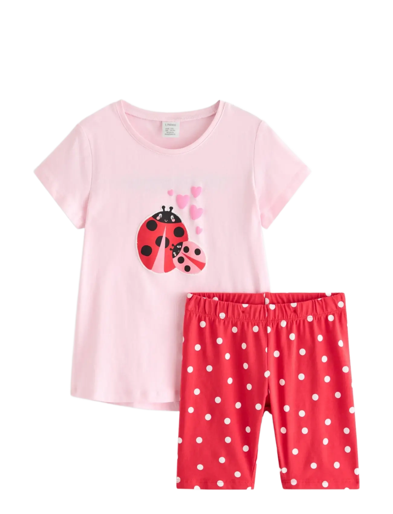 Lindex Set - top and cycling shorts - Sets - LIGHT PINK / multi
