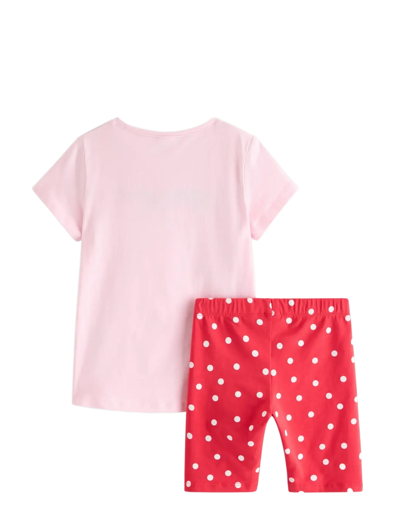 Lindex - Set - top and cycling shorts - set med kortärmad t-shirt - light pink - 2