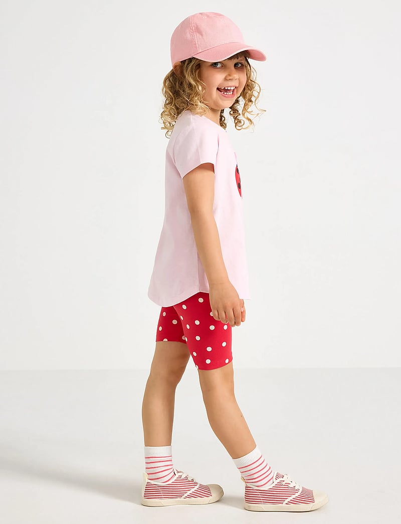 Lindex - Set - top and cycling shorts - zestawy krótkim rękawem - light pink - 0