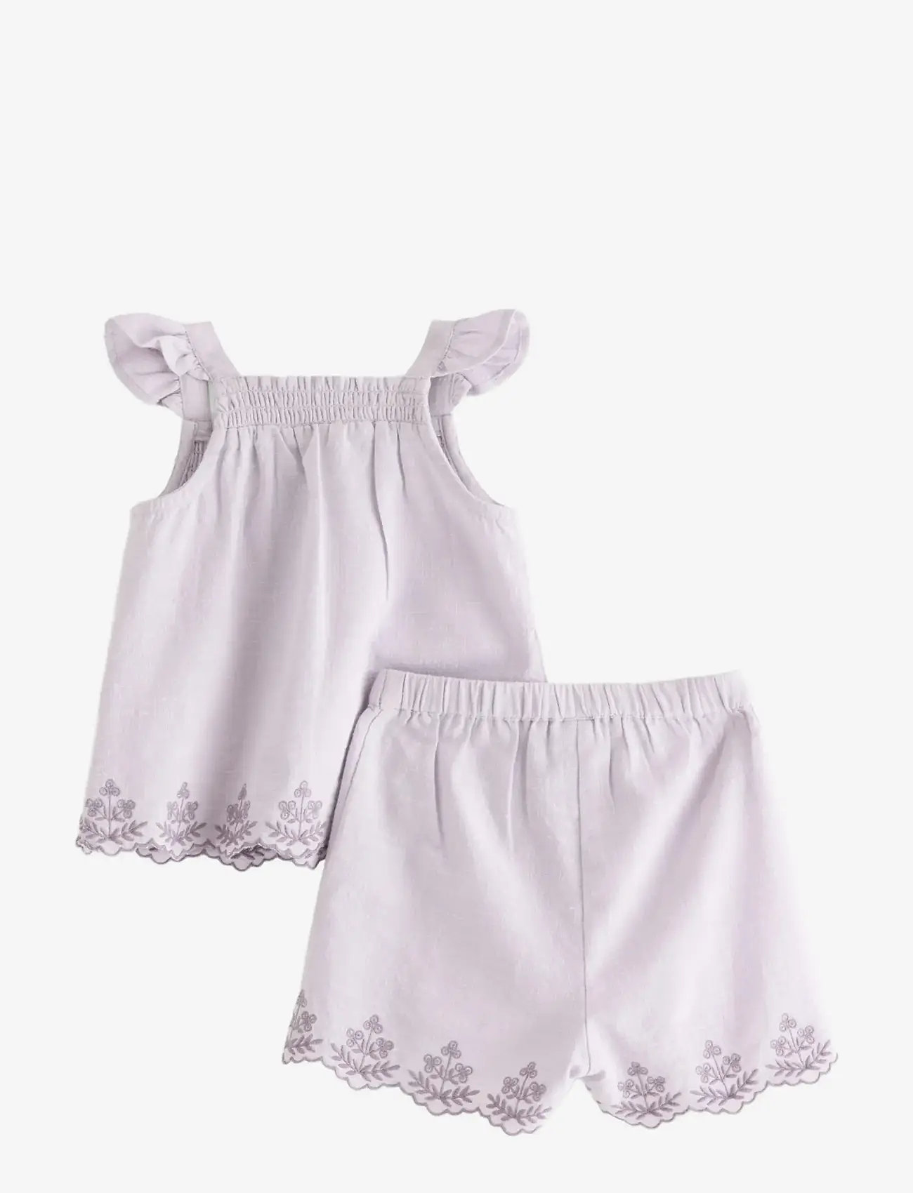 Lindex - Set with top and shorts - set med kortärmad t-shirt - light dusty lilac - 1