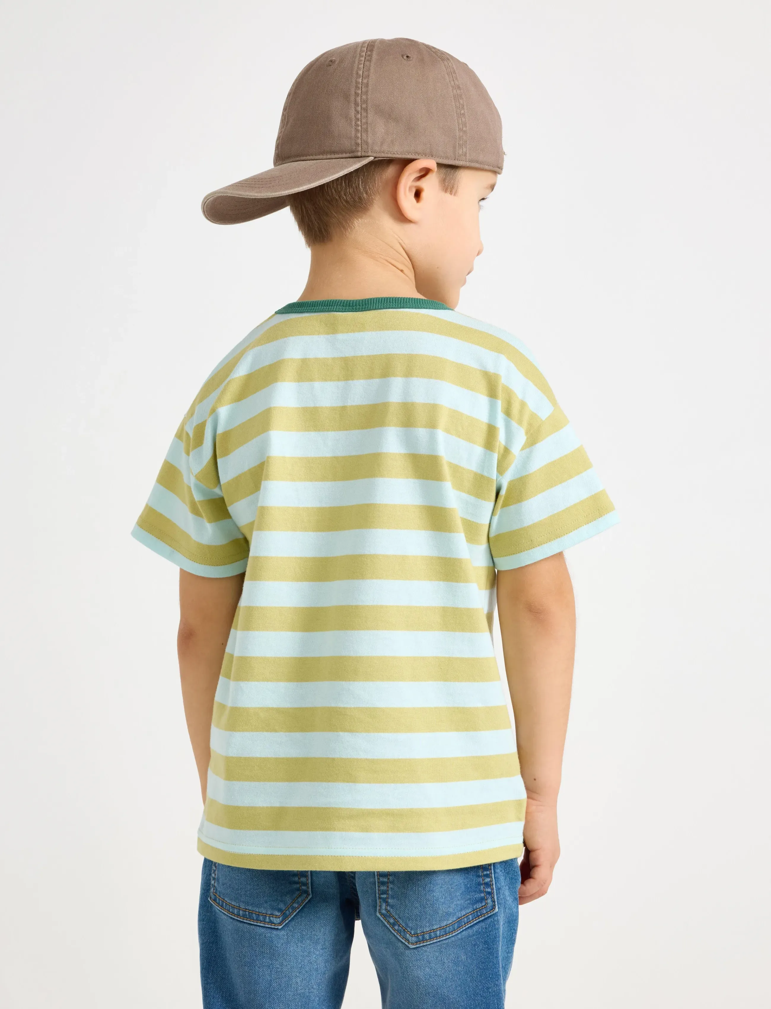 Lindex - Short-sleeved top - lühikeste varrukatega t-särgid - dark green - 3